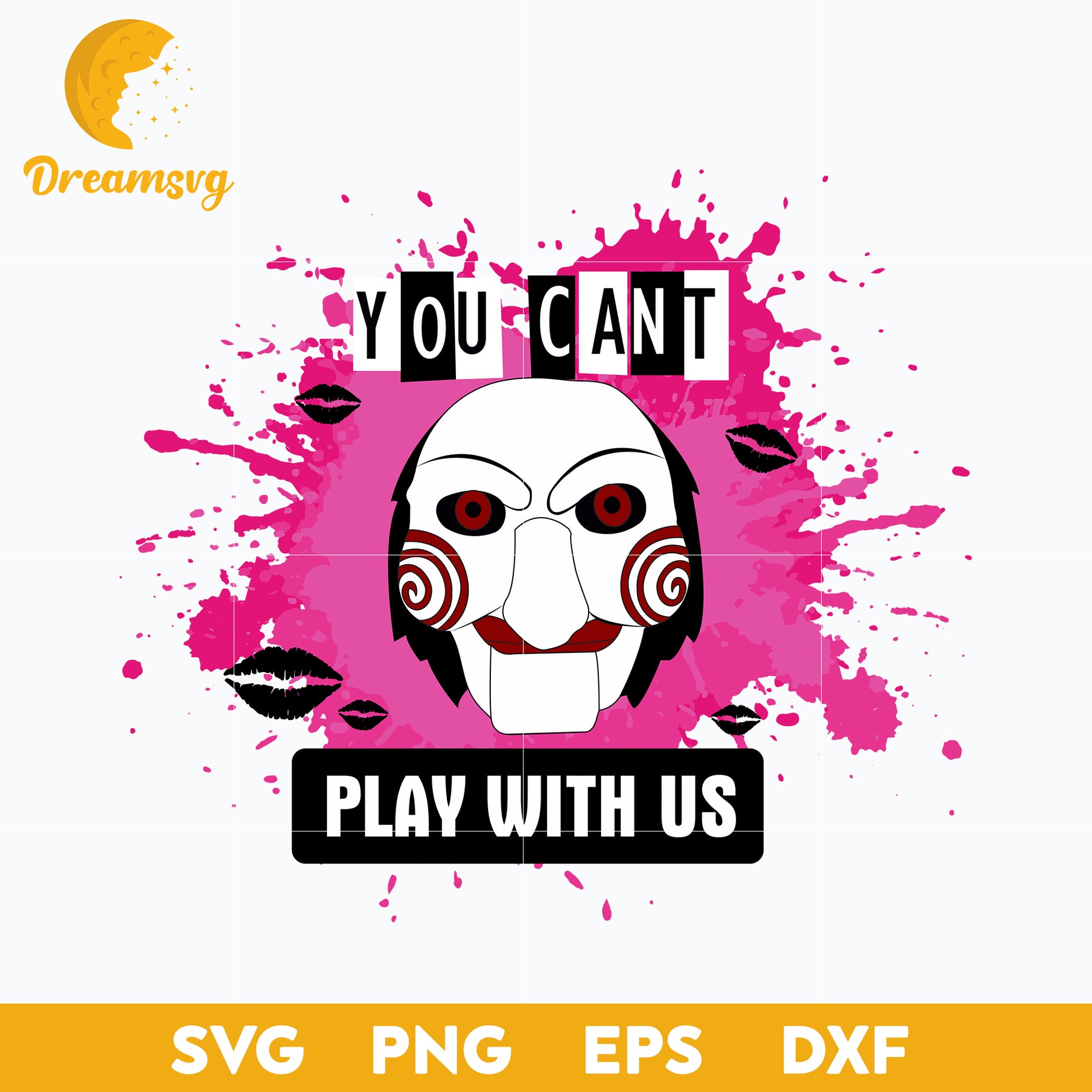 You Can't Play With Us, Jigsaw Svg, Halloween Svg, png, dxf, eps digital file.