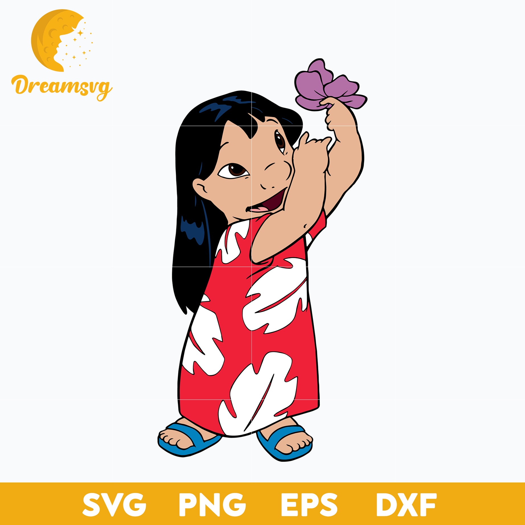 Lilo Pelekai SVG, Lilo and Stitch SVG, Cartoon SVG, PNG, DXF, EPS Digi –  DreamSVG Store