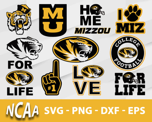 Missouri Tigers Svg Bundle, Missouri Tigers Svg, Sport Svg, Ncaa Svg, Png, Dxf, Eps Digital file.