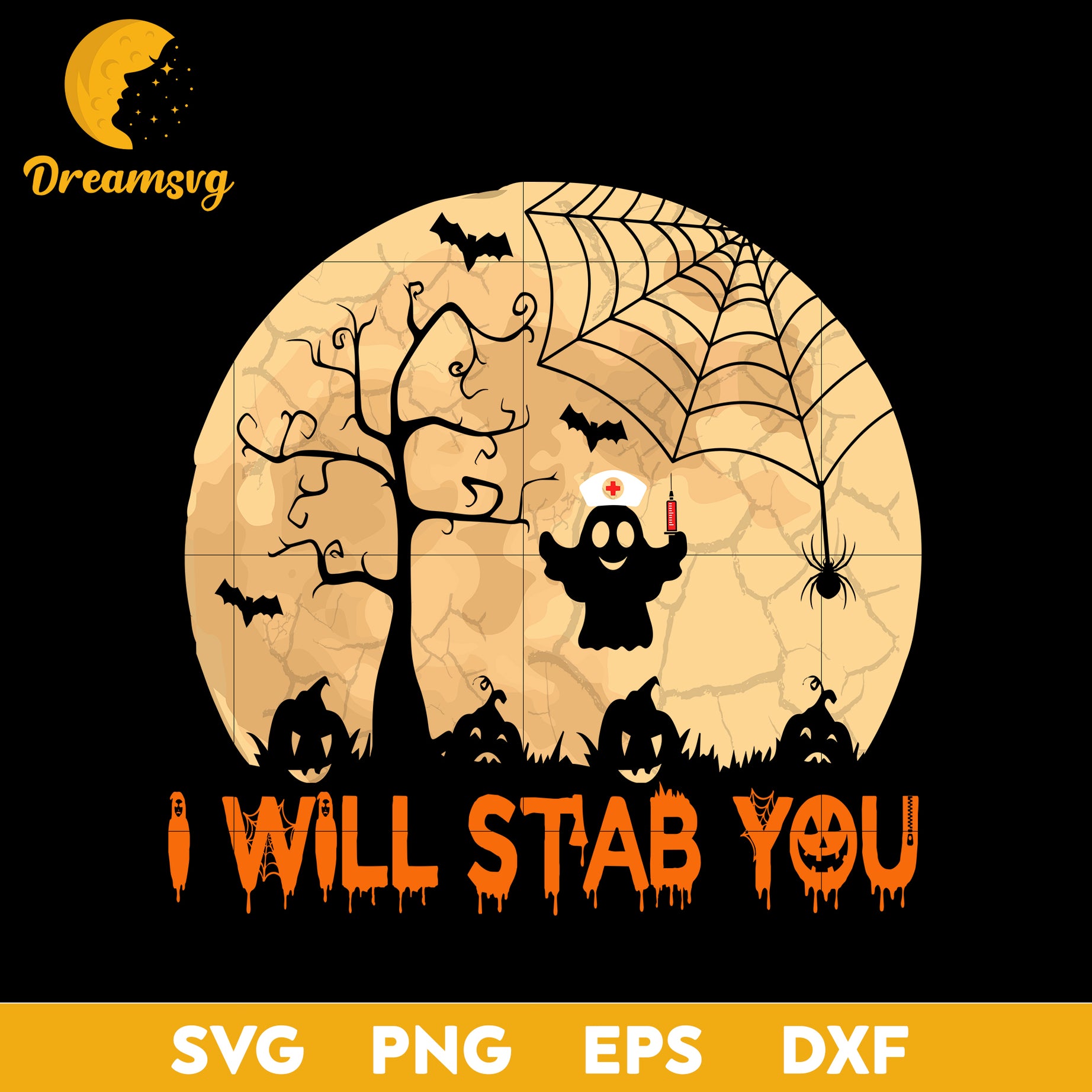 I will stab you svg, Halloween svg, png, dxf, eps digital file.