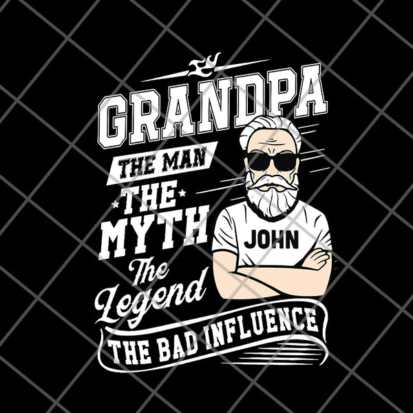 Grandpa Bad Influence Old Man svg, png, dxf, eps digital file FTD10062113