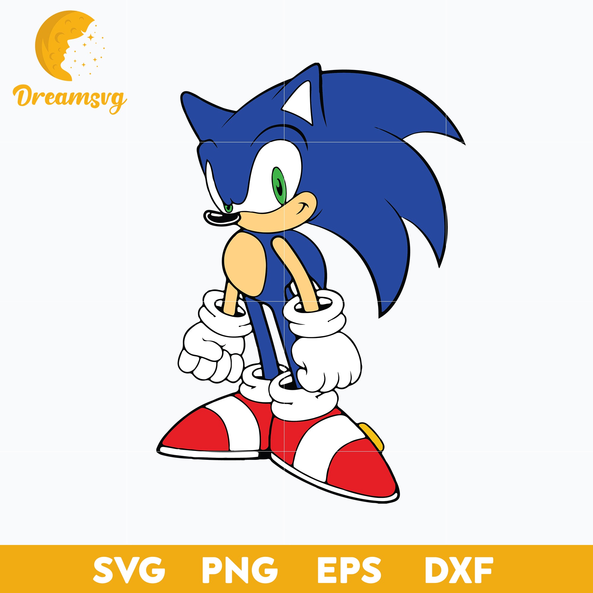 The Hedgehog Svg, Sonic Svg, Sonic Head Svg, Face Svg, Characters SVG, Cut files for Cricut, Cartoon svg, png, dxf, eps file.