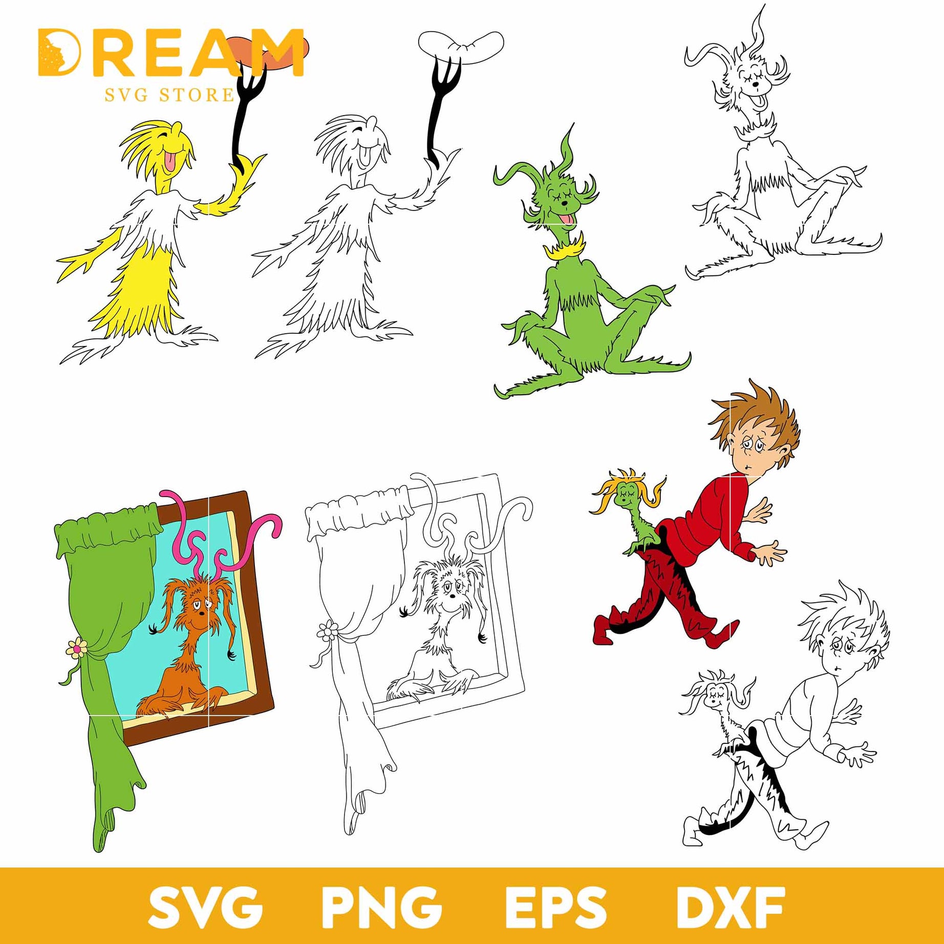 Dr seuss bundle svg, dr seuss svg, dr seuss quotes svg, png, dxf, eps digital file DR21022122