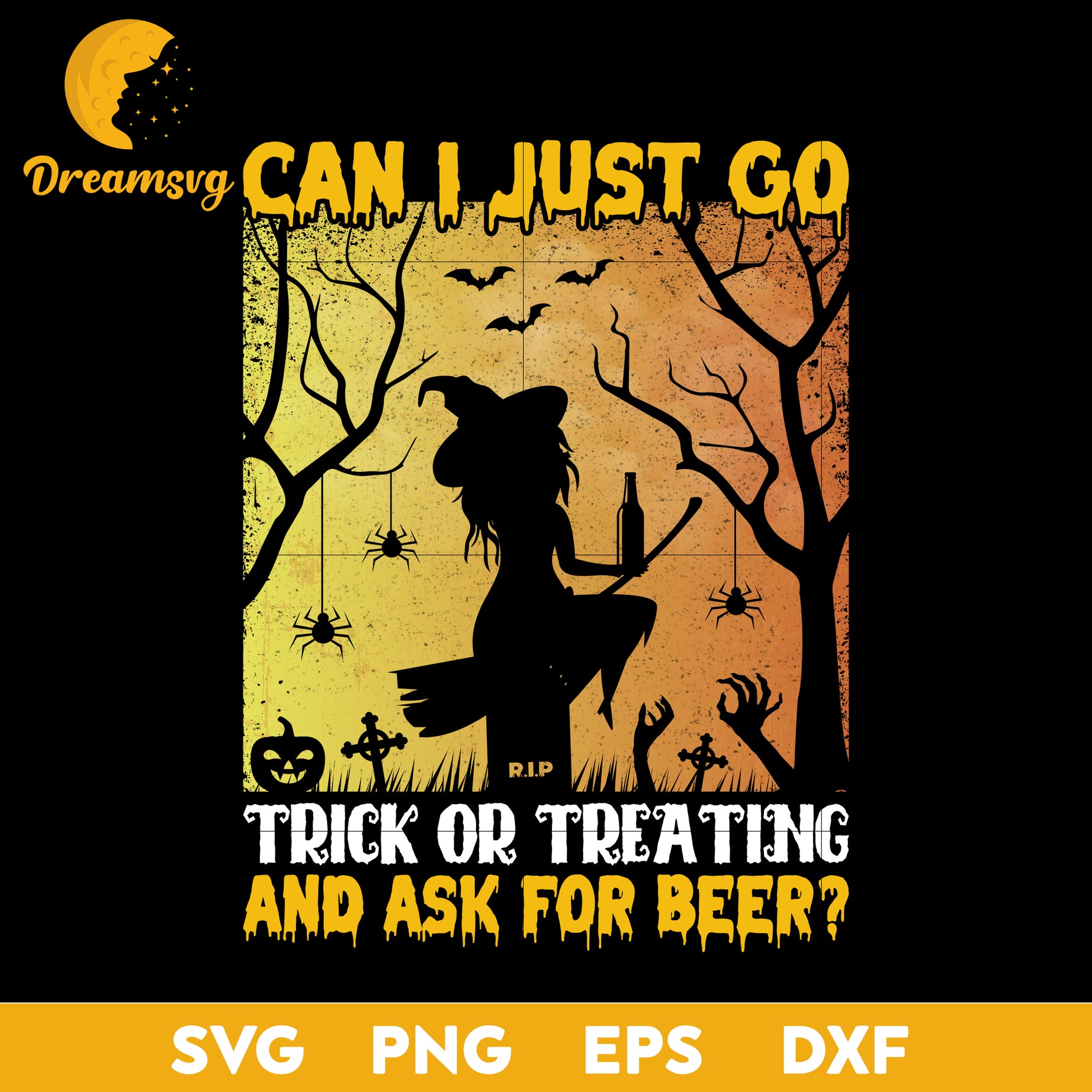 Can i just go trick or treating and ask for beer svg, Halloween svg, png, dxf, eps digital file.