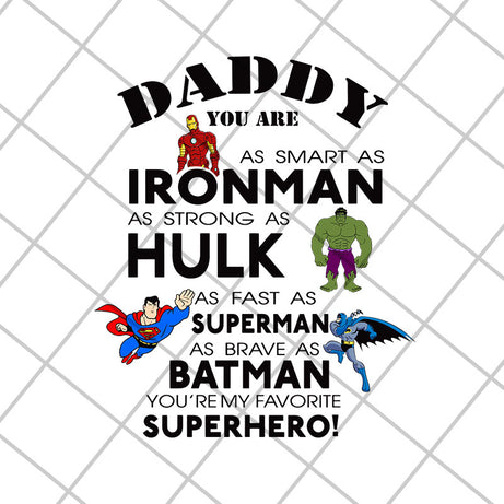 daddy Superhero svg, png, dxf, eps digital file FTD15052103
