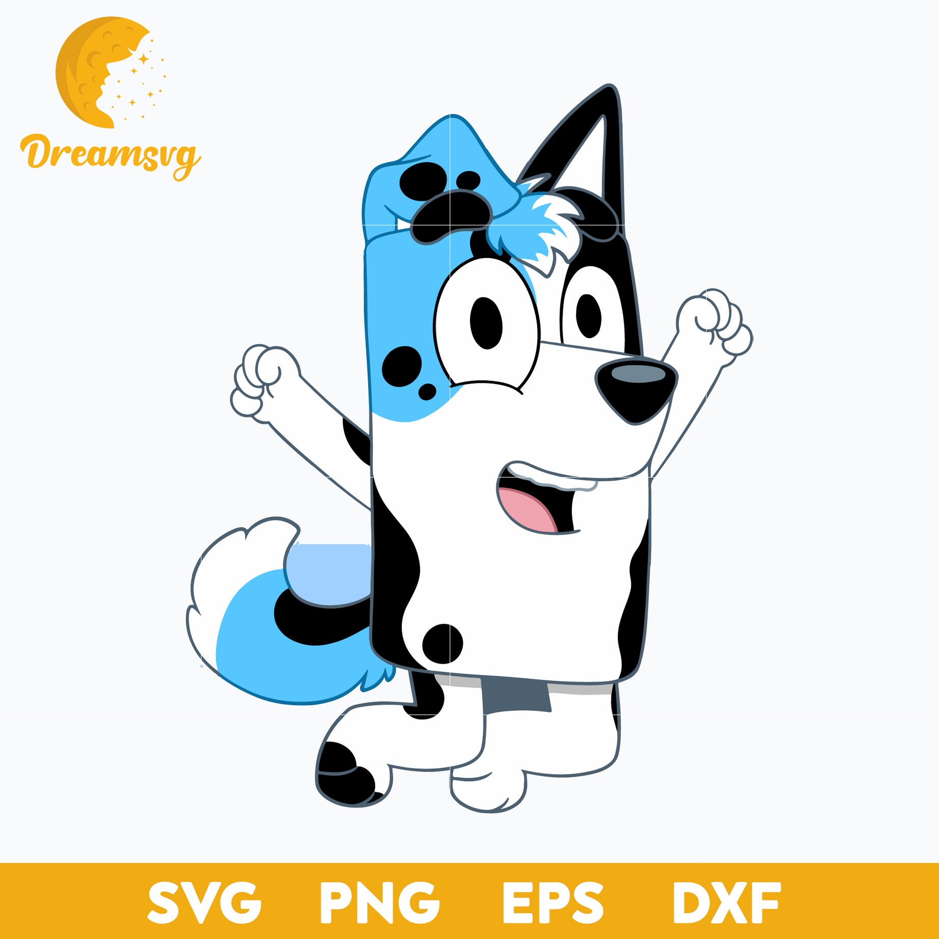 Bluey Svg, Bluey character svg, Bluey Cartoon svg, cartoon svg, png, dxf, eps digital file.