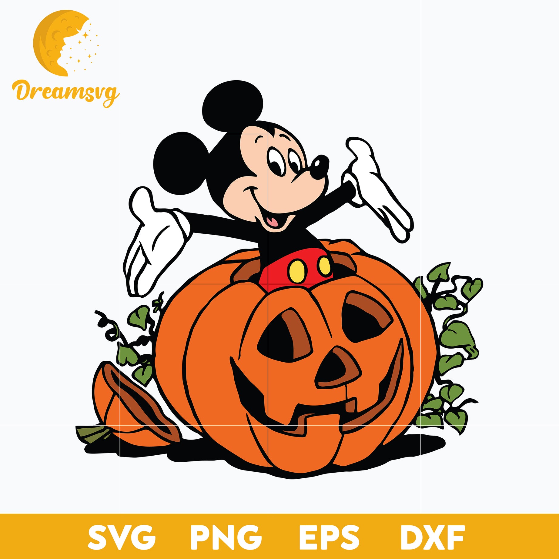 Mickey Mouse Halloween Svg, Mickey Halloween Svg, Mickey Svg, Halloween Svg, png, dxf, eps digital file.