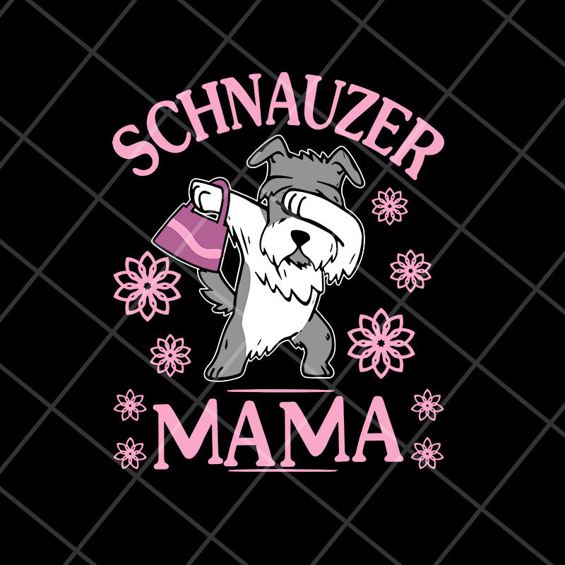Schnauzer mama svg, Mother's day svg, eps, png, dxf digital file MTD26042102