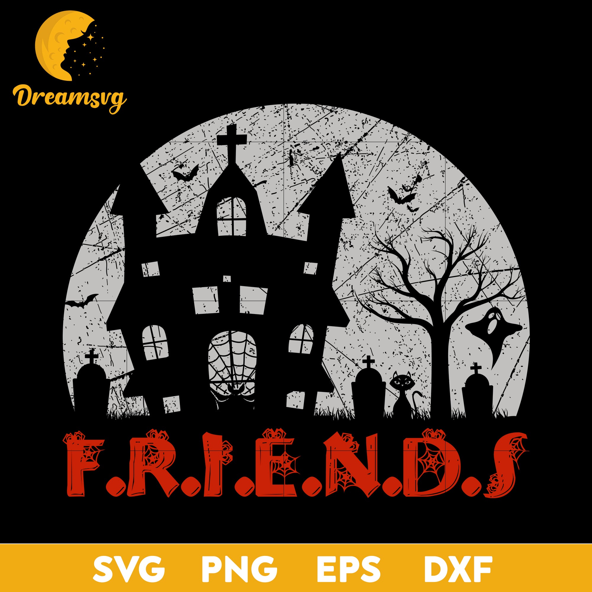Friends halloween svg, Halloween svg, png, dxf, eps digital file.
