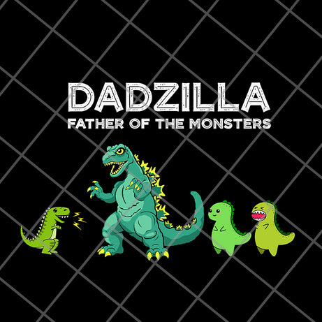 Dadzilla And Monster Kids svg, png, dxf, eps digital file FTD10062107