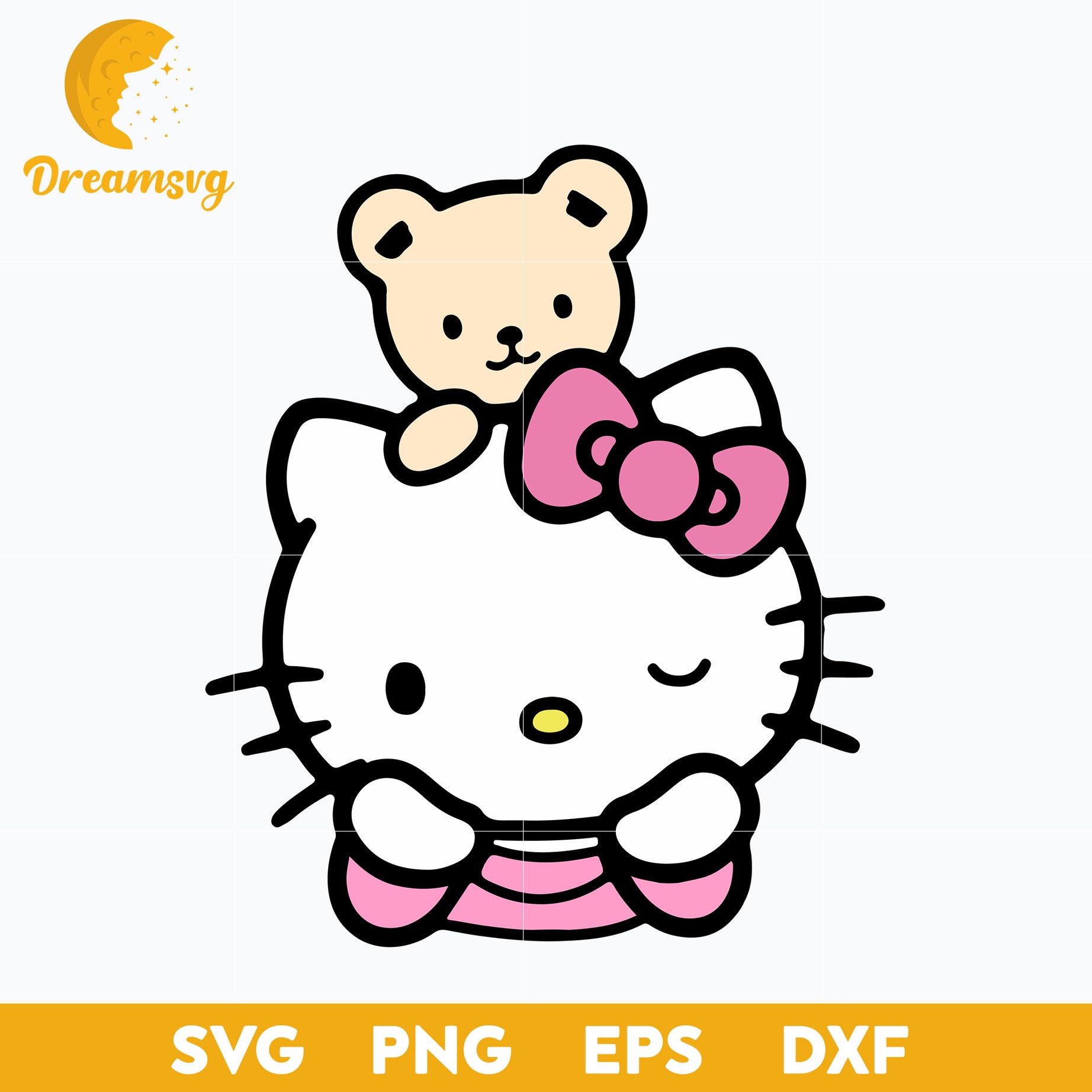 Hello Kitty Svg, Hello kitty characters, Hello Kitty cartoon svg, Cartoon svg, png, dxf, eps digital file