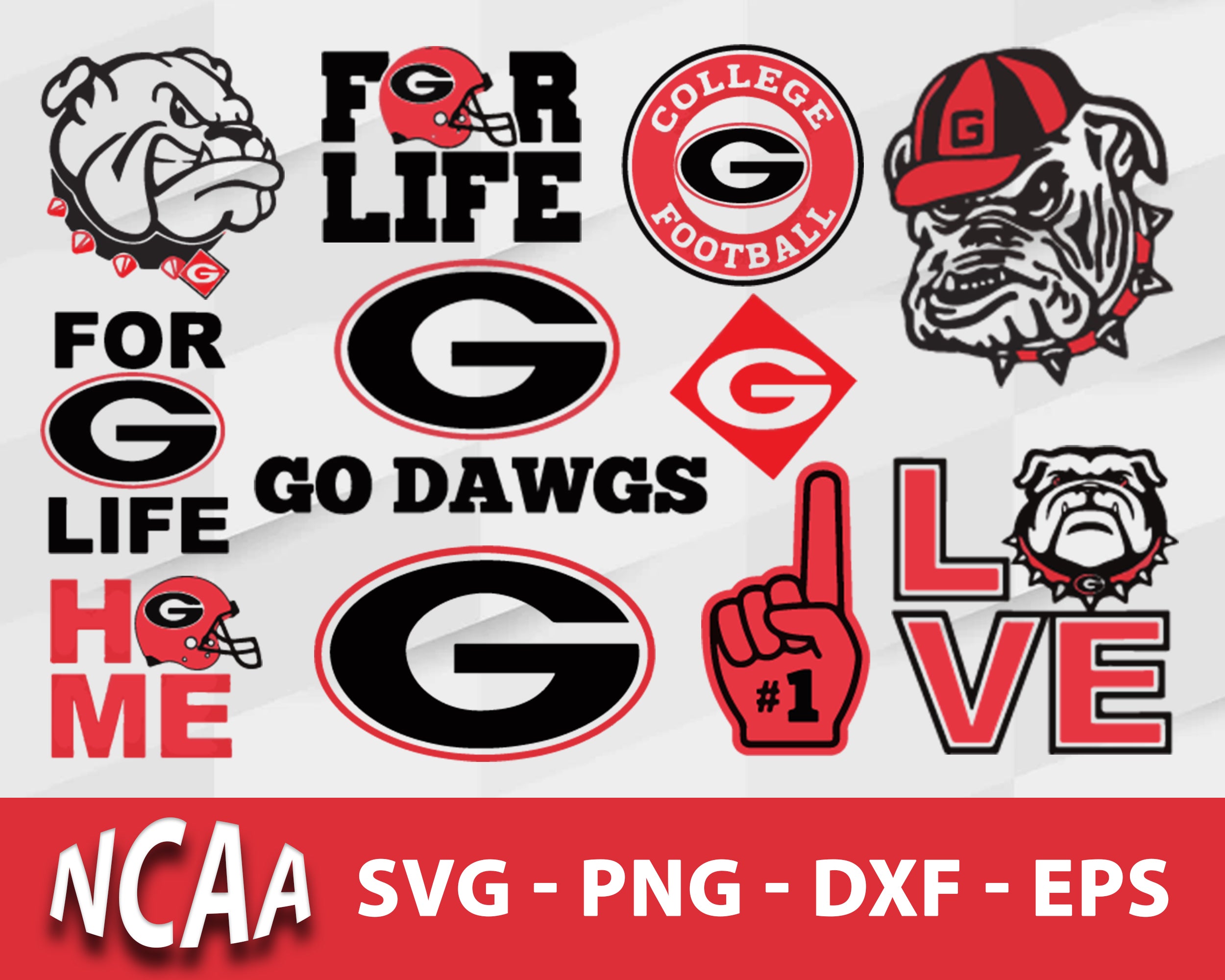 Georgia Bulldogs Svg Bundle, Georgia Bulldogs Svg, Sport Svg, Ncaa Svg, Png, Dxf, Eps Digital file.