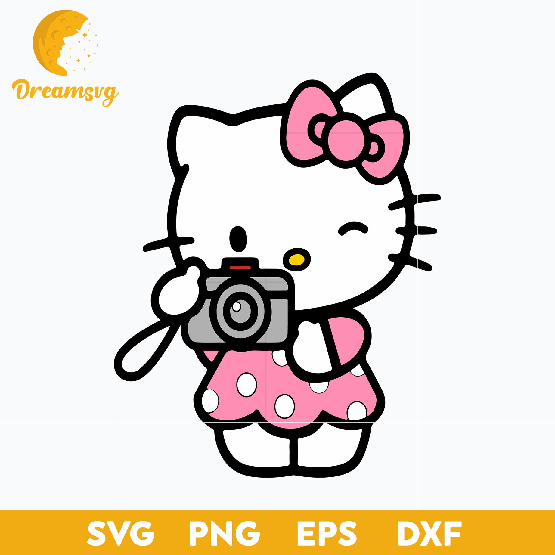 Hello Kitty Svg, Hello kitty characters, Hello Kitty cartoon svg, Cartoon svg, png, dxf, eps digital file