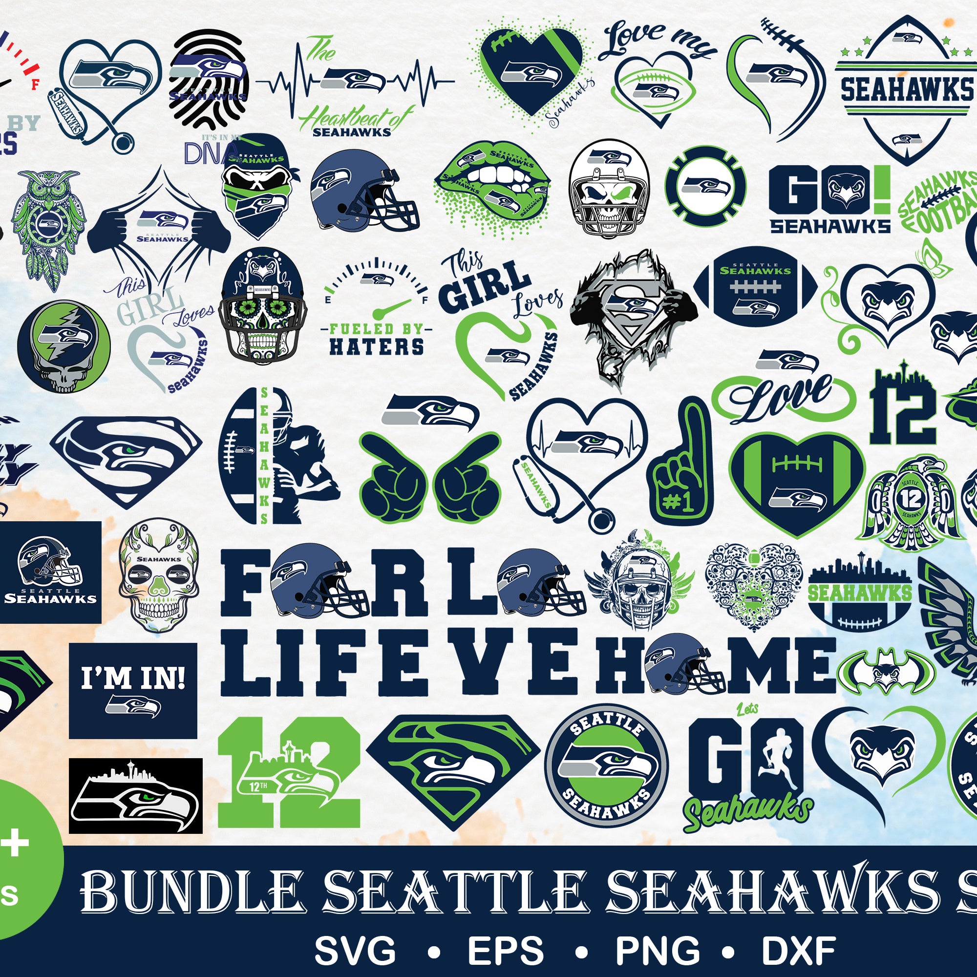 75+ Seattle Seahawks bundle svg, seahawks bundle svg, Nfl svg, png, dxf, eps digital file