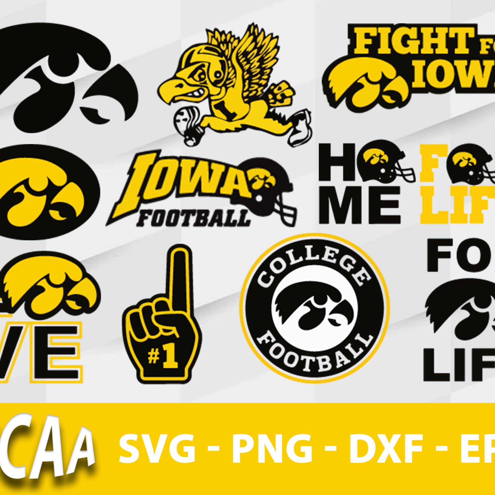 Iowa Hawkeyes Svg Bundle, Iowa Hawkeyes Svg, Sport Svg, Ncaa Svg, Png, Dxf, Eps Digital file.