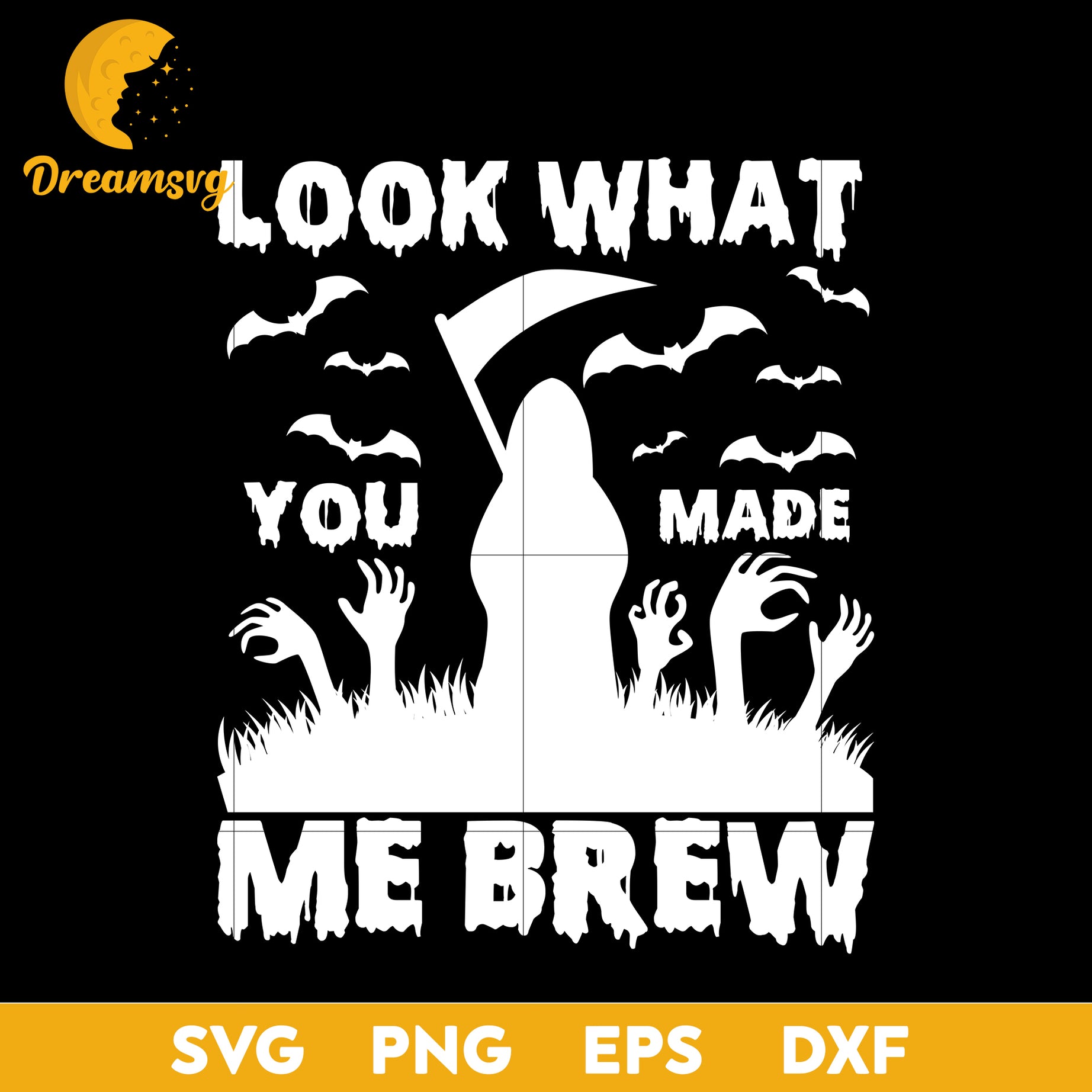 Look what you made me brew svg, Halloween svg, png, dxf, eps digital file.