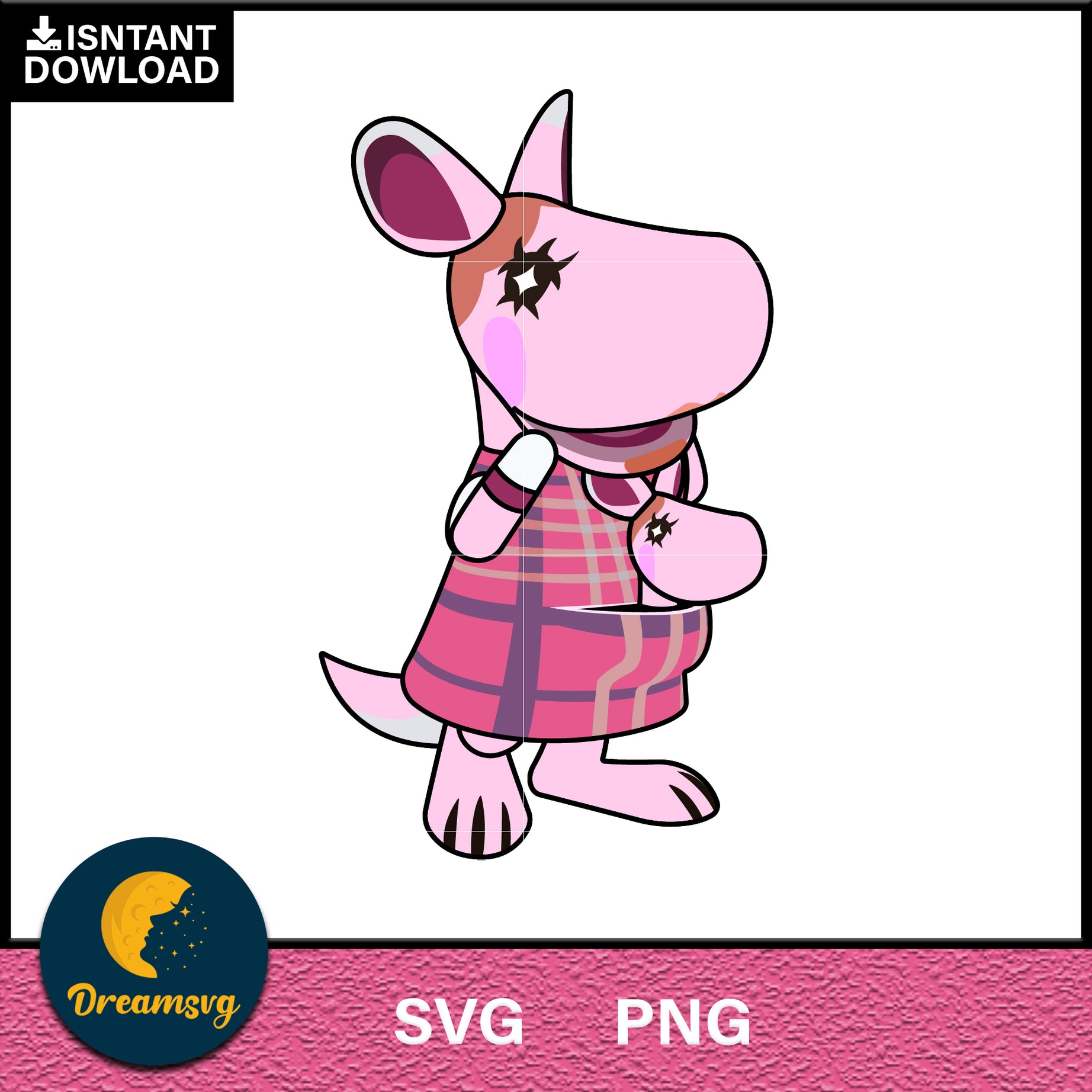 Marcie Animal Crossing Svg, Animal Crossing Svg, Animal Crossing Png, Cartoon svg, svg, png digital file