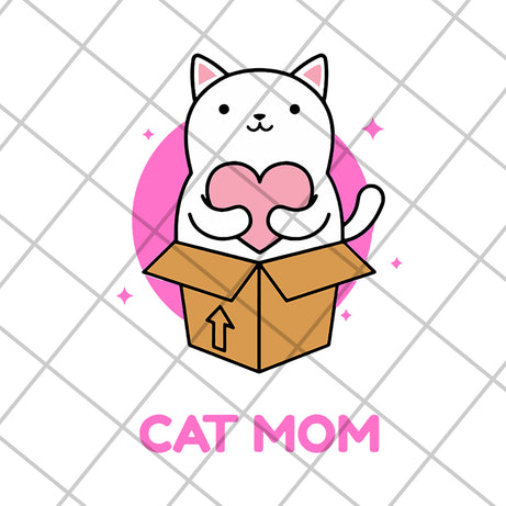 Cat mom svg, Mother's day svg, eps, png, dxf digital file MTD04042109