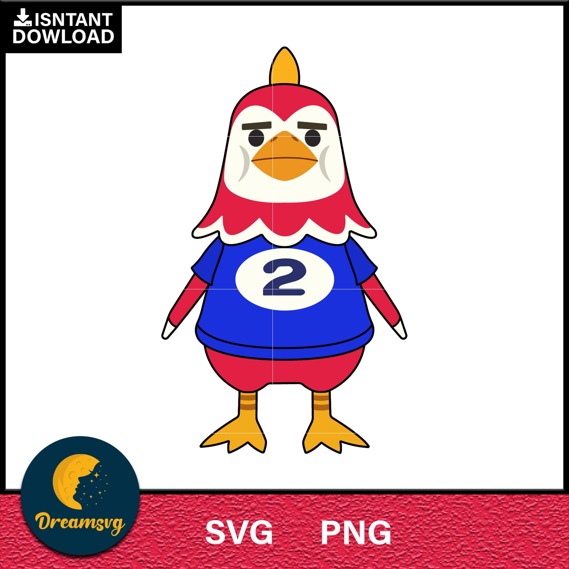 Benedict Animal Crossing Svg, Animal Crossing Svg, Animal Crossing Png, Cartoon svg, svg, png digital file