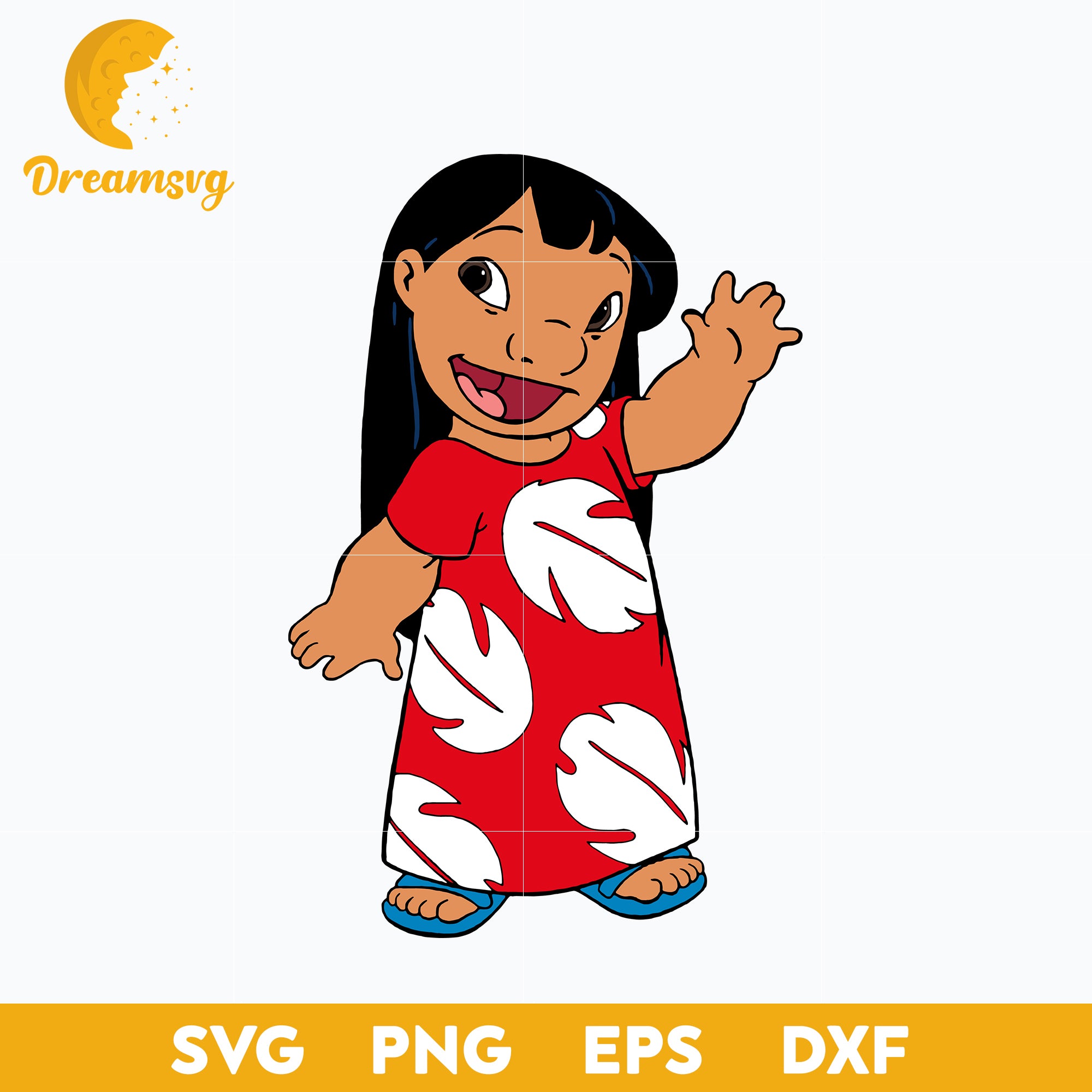 Lilo Pelekai SVG, Lilo and Stitch SVG, Cartoon SVG, PNG, DXF, EPS Digital File ST002442