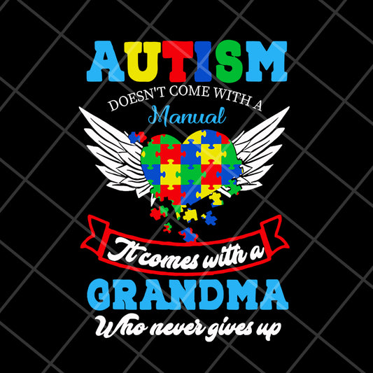 Autism grandma svg, Mother's day svg, eps, png, dxf digital file MTD16042105