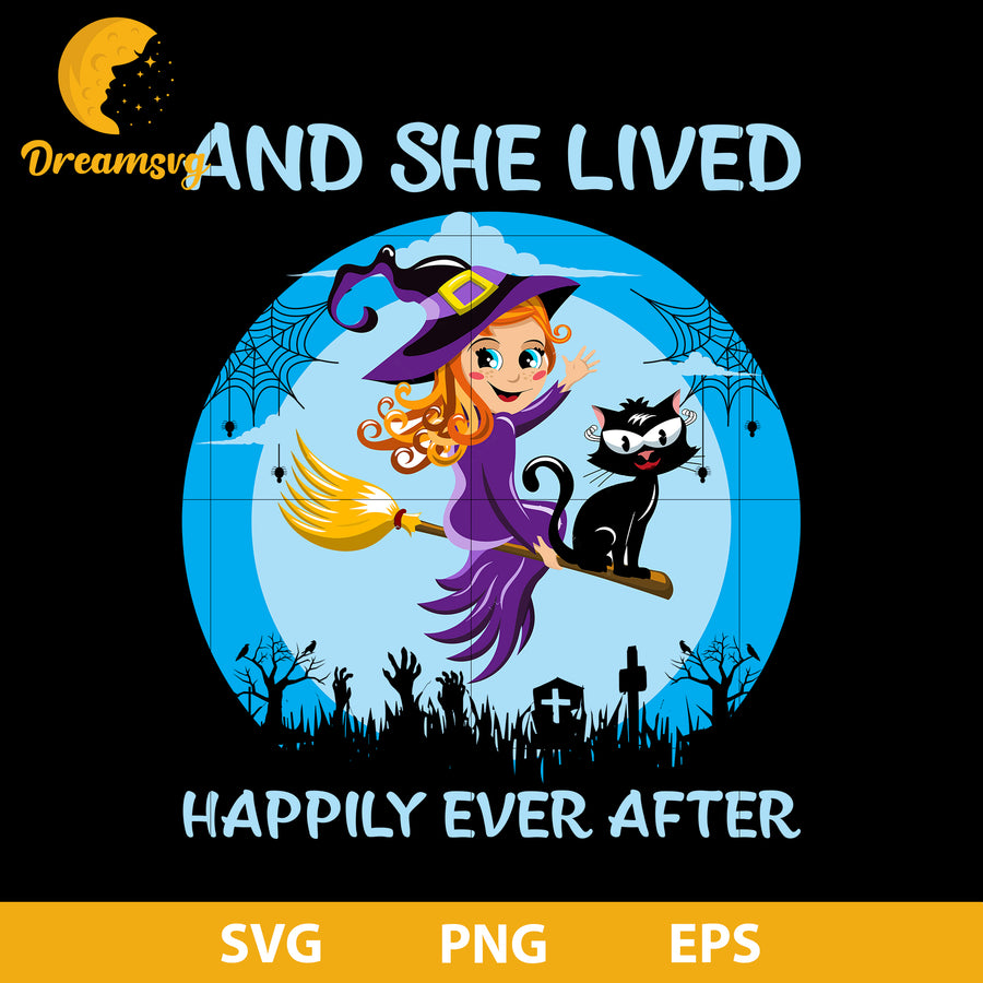 And She Lived Happily Ever After svg