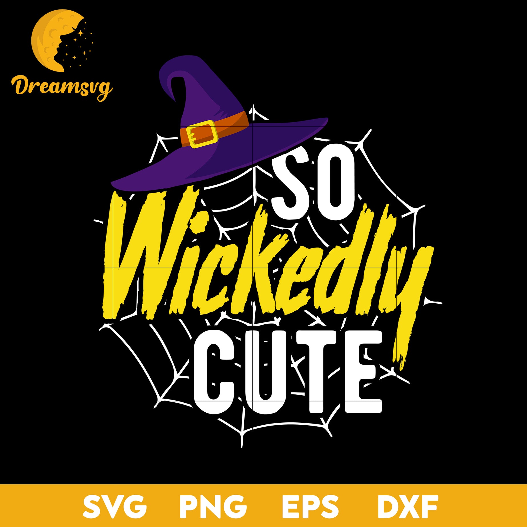 So Wickeydly Cute svg, Halloween svg, png, dxf, eps digital file.