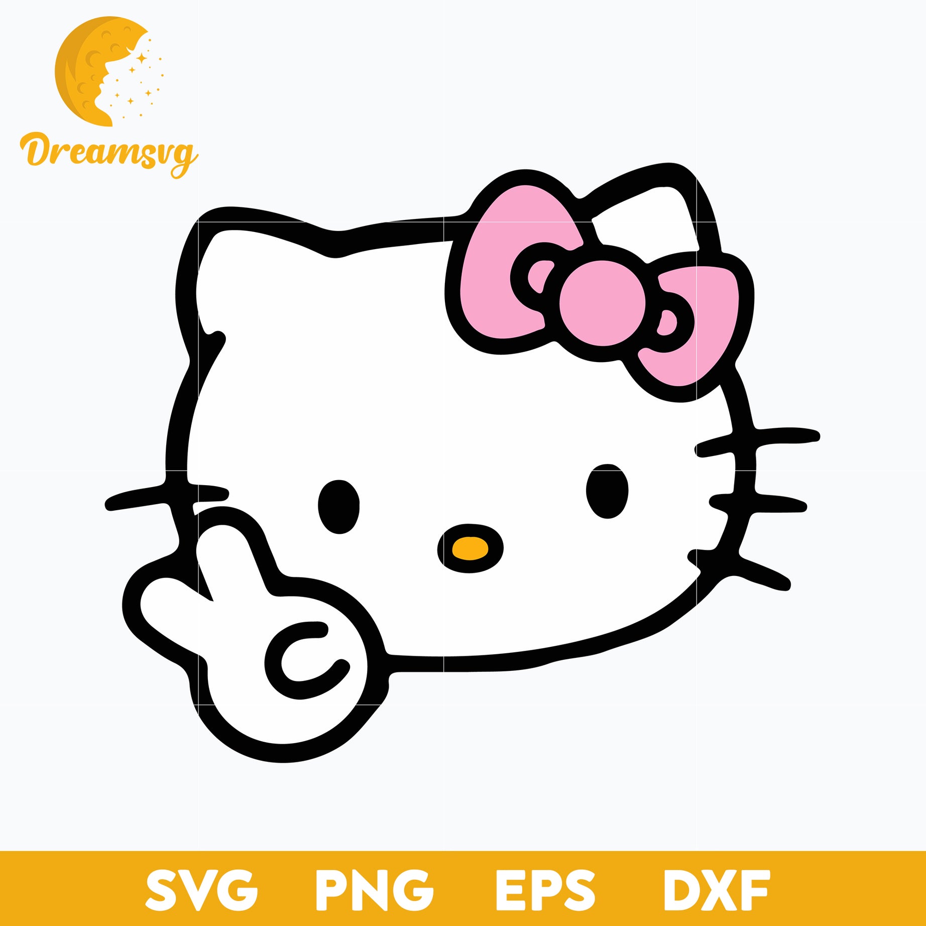 Hello Kitty Svg, Hello kitty characters, Hello Kitty cartoon svg, Cartoon svg, png, dxf, eps digital file
