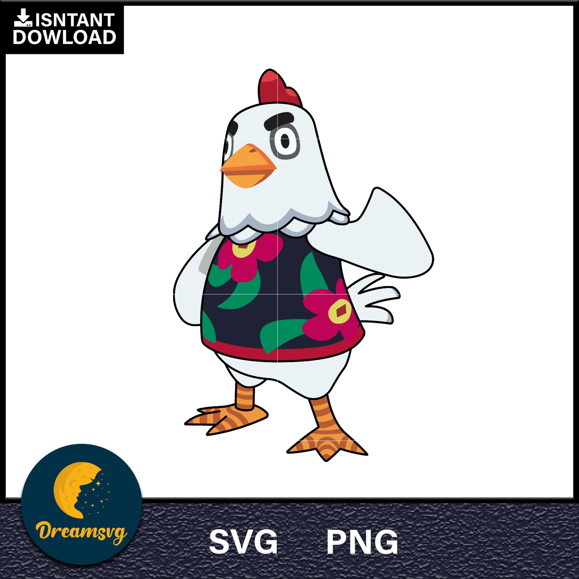 Goose Animal Crossing Svg, Animal Crossing Svg, Animal Crossing Png, Cartoon svg, svg, png digital file