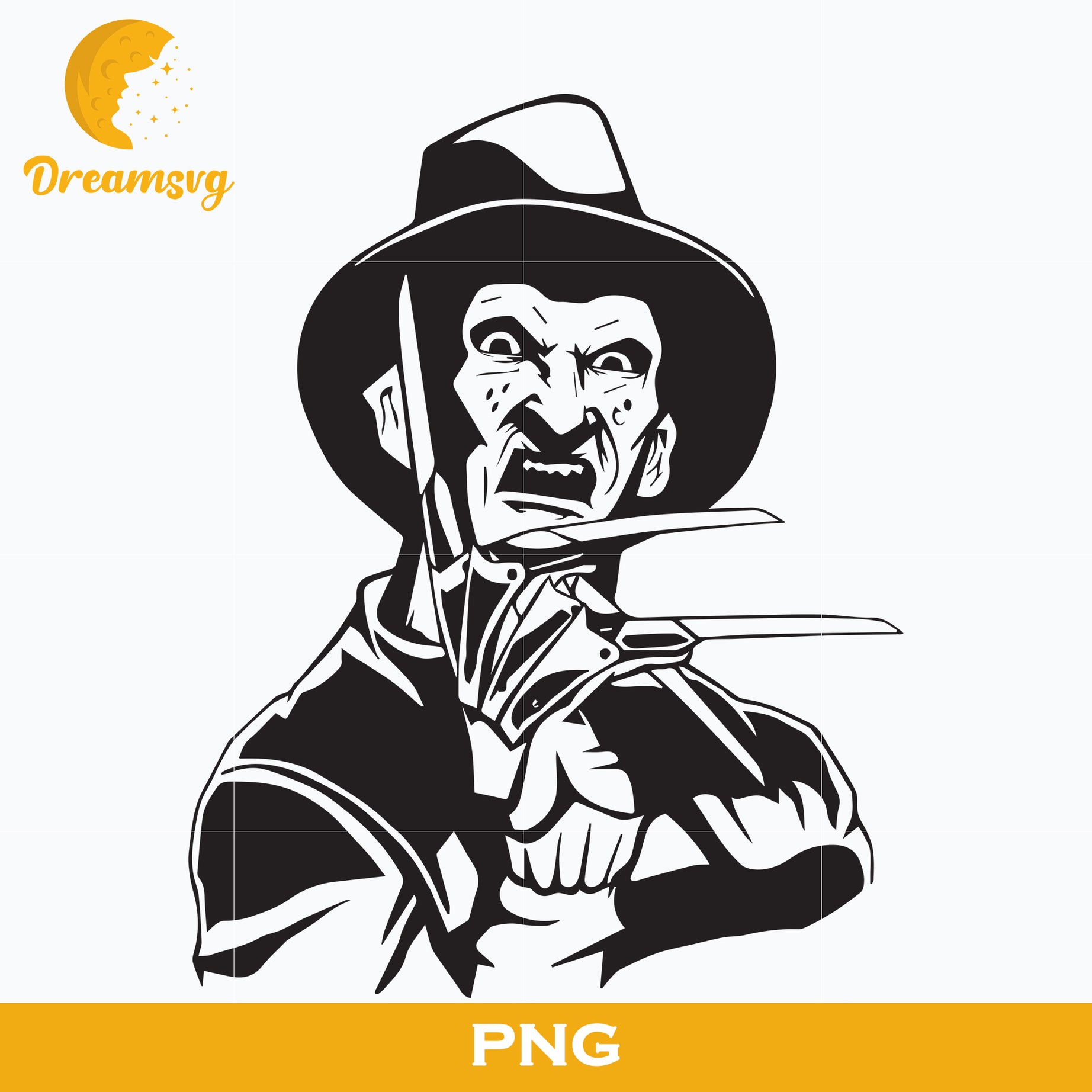 Freddy Krueger PNG, Freddy Krueger Halloween, Scary Halloween, Horror Characters, Halloween svg, png digital file.