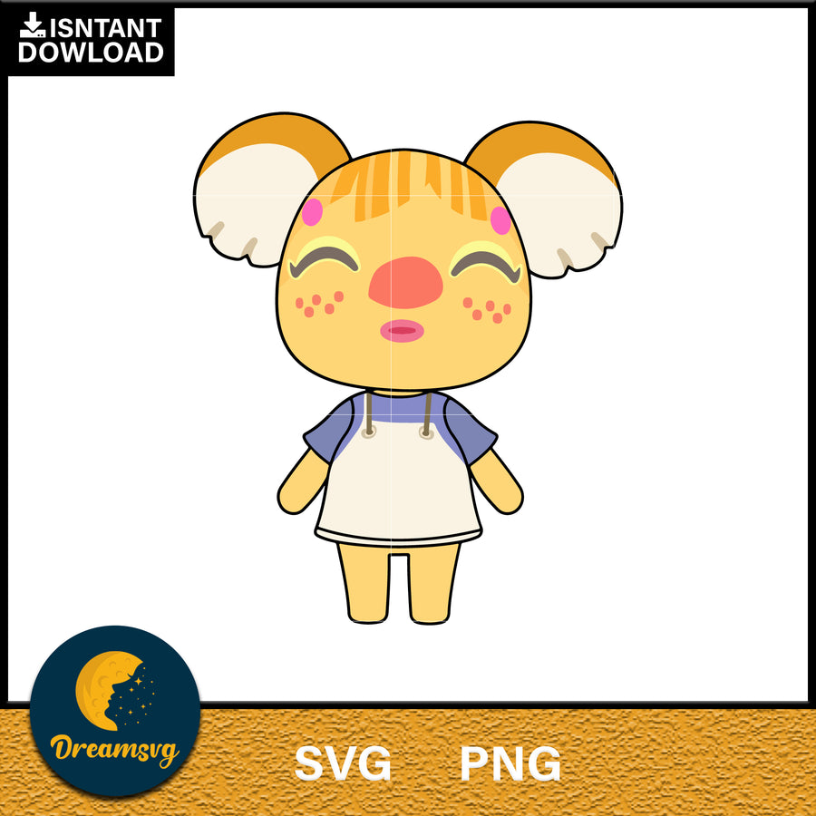 Alice Animal Crossing Svg, Animal Crossing Svg, Animal Crossing Png, Cartoon svg, svg, png digital file