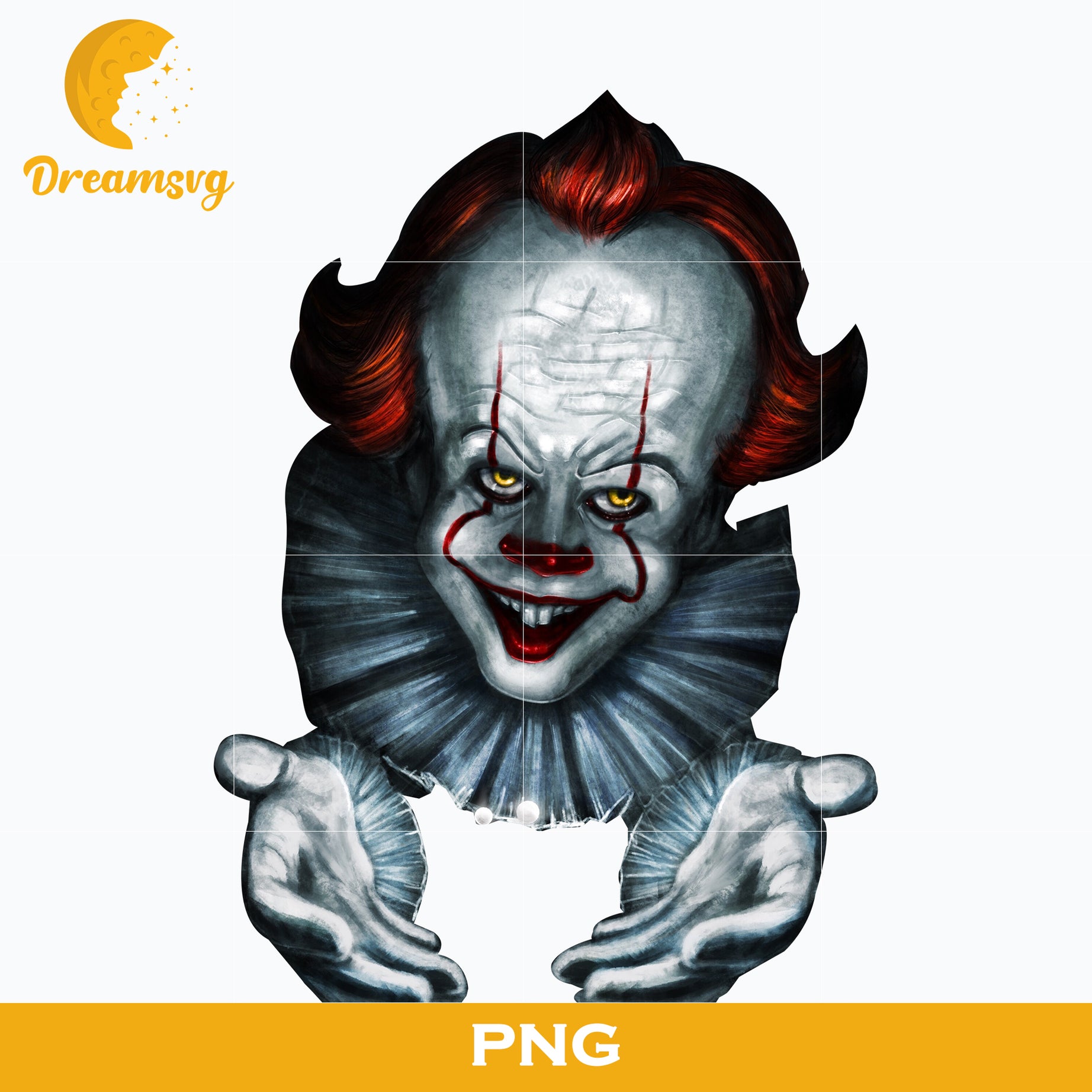 Pennywise Clown PNG, Pennywise Clown Halloween, It Png, Scary Halloween, Horror Characters, Halloween svg, png digital file.