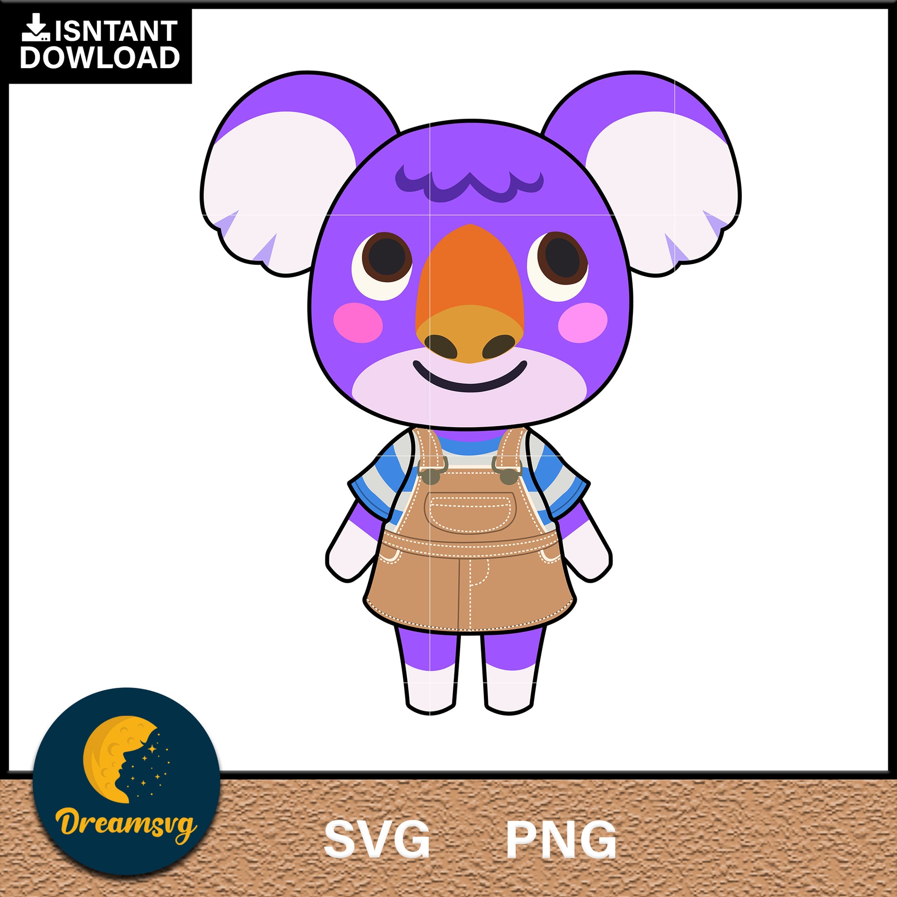 Sydney Animal Crossing Svg, Animal Crossing Svg, Animal Crossing Png, Cartoon svg, svg, png digital file