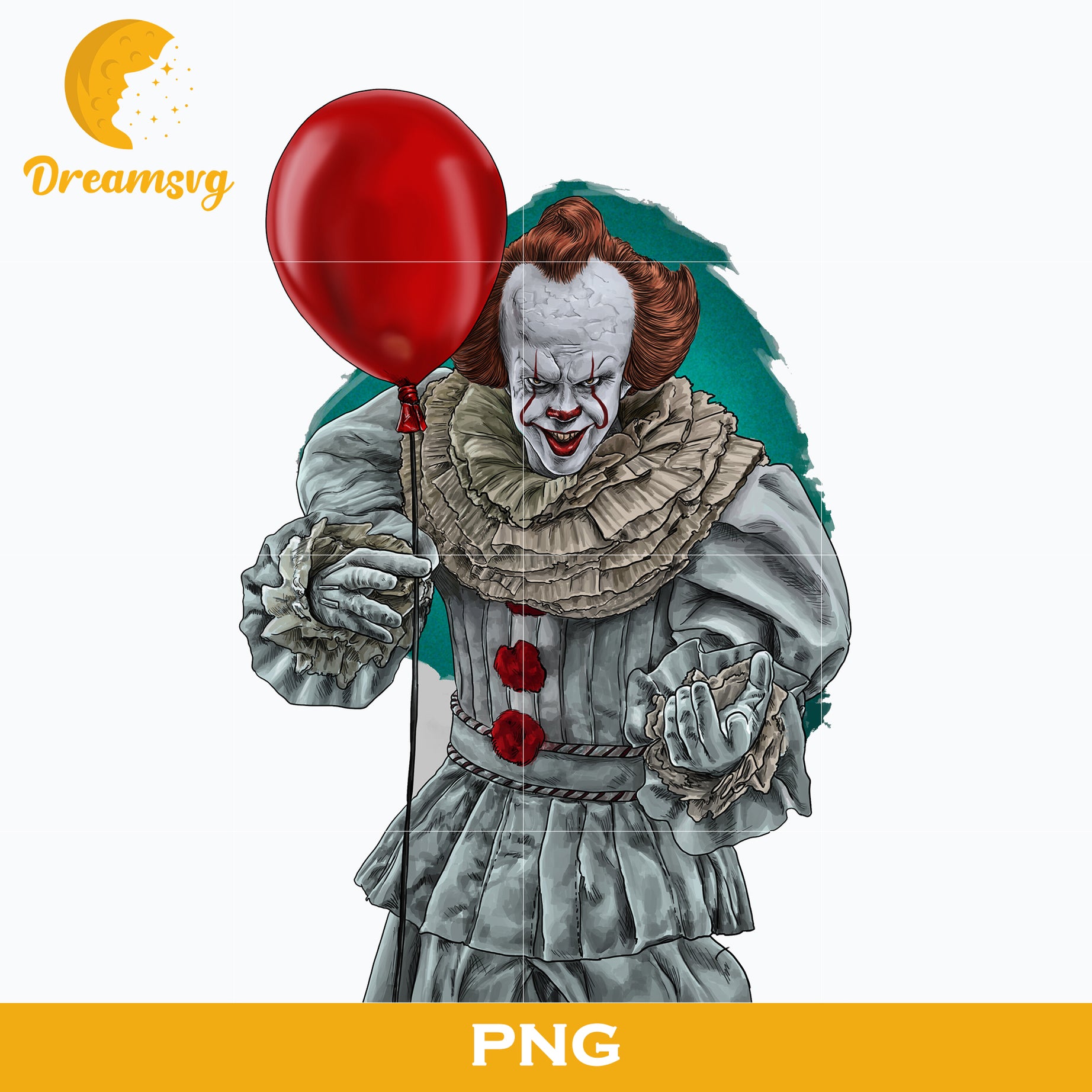 Pennywise Clown PNG, Pennywise Clown Halloween, It Png, Scary Halloween, Horror Characters, Halloween svg, png digital file.