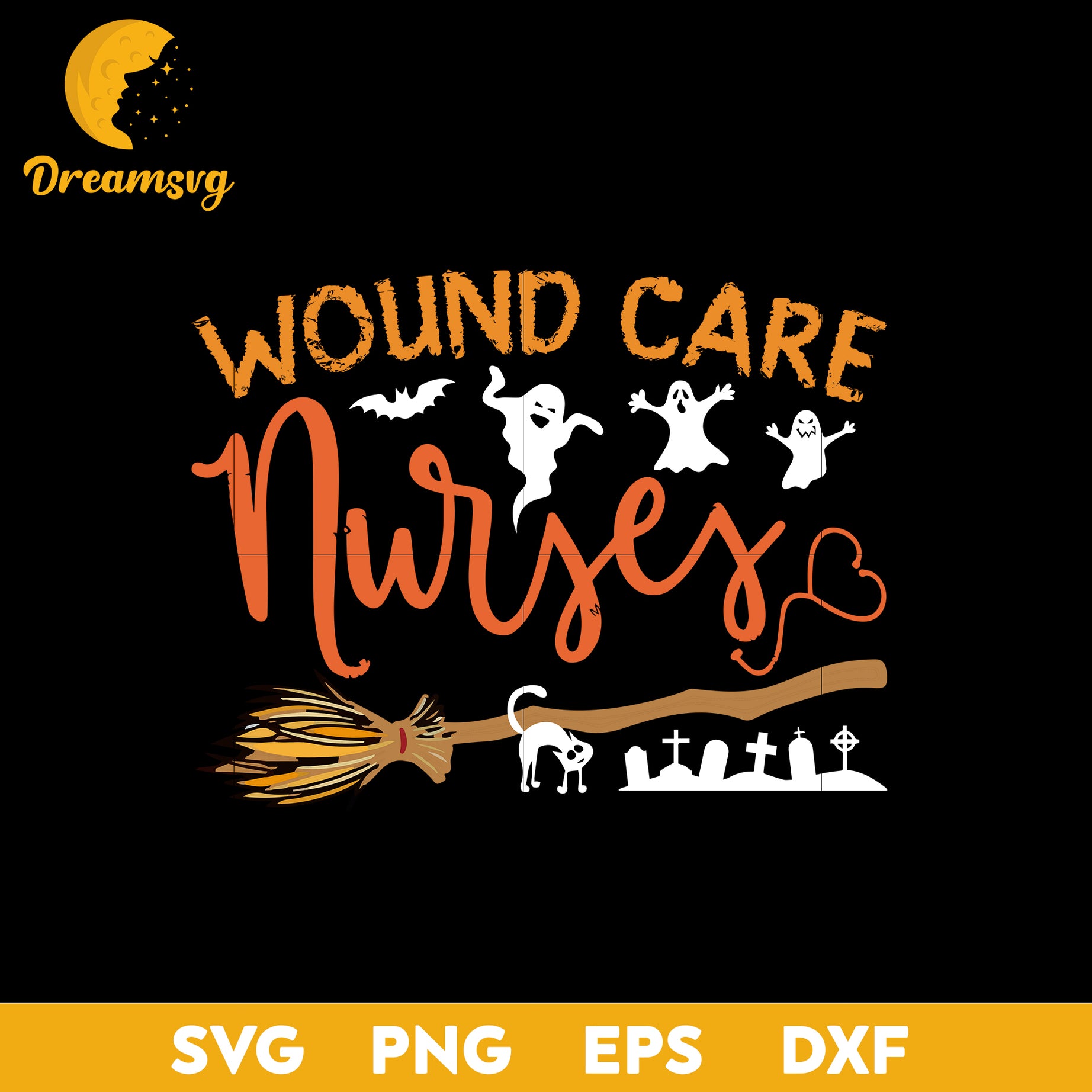 Wound care nurse svg, Halloween svg, png, dxf, eps digital file.