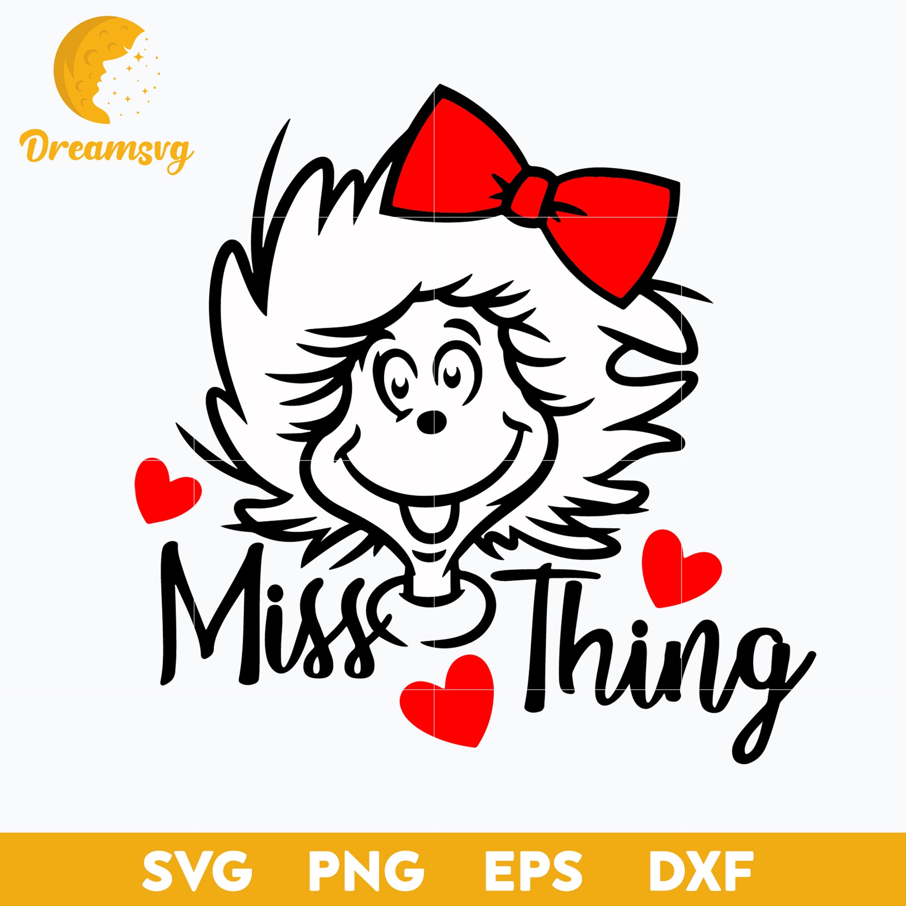 Miss Thing SVG, Dr Seuss SVG PNG DXF EPS File