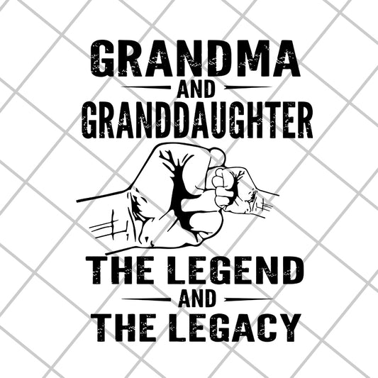 Grandma and granddaughter svg, Mother's day svg, eps, png, dxf digital file MTD05042141