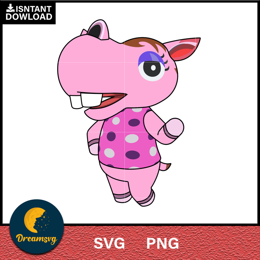 Bitty Animal Crossing Svg, Animal Crossing Svg, Animal Crossing Png, Cartoon svg, svg, png digital file