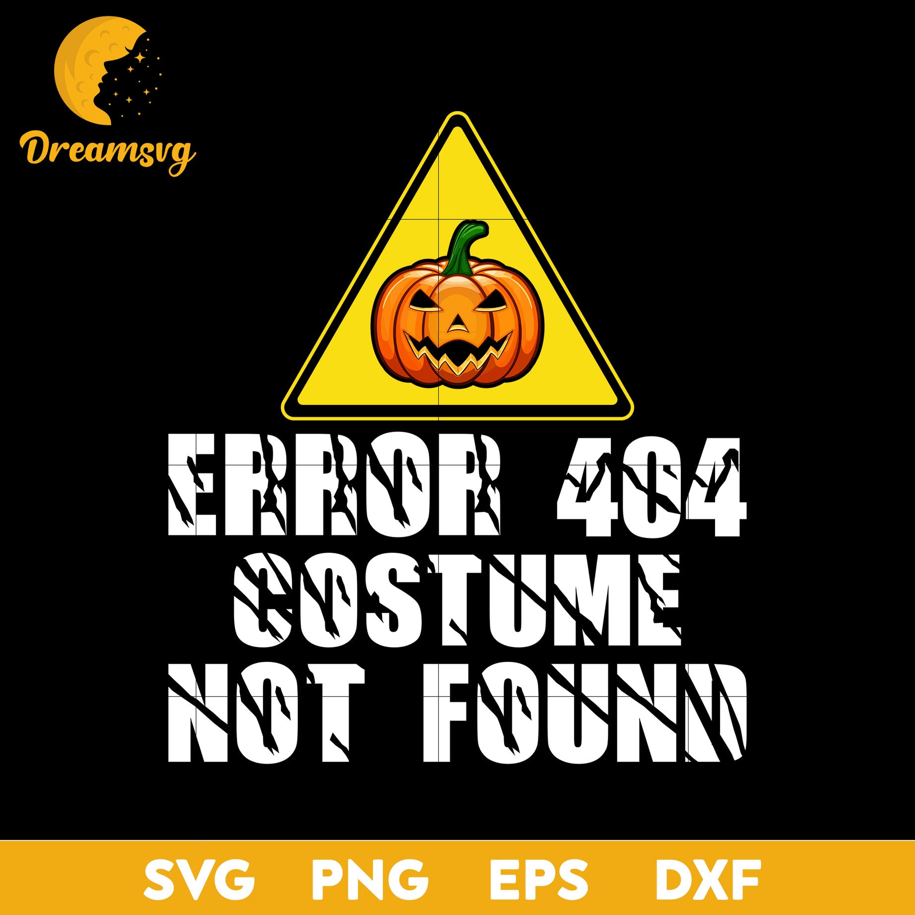 Error 404 Costume Not Found svg, Halloween svg, png, dxf, eps digital file.