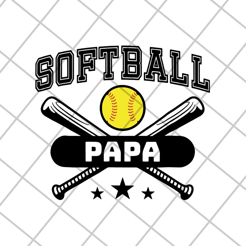 softball papa svg, png, dxf, eps digital file FTD06052135