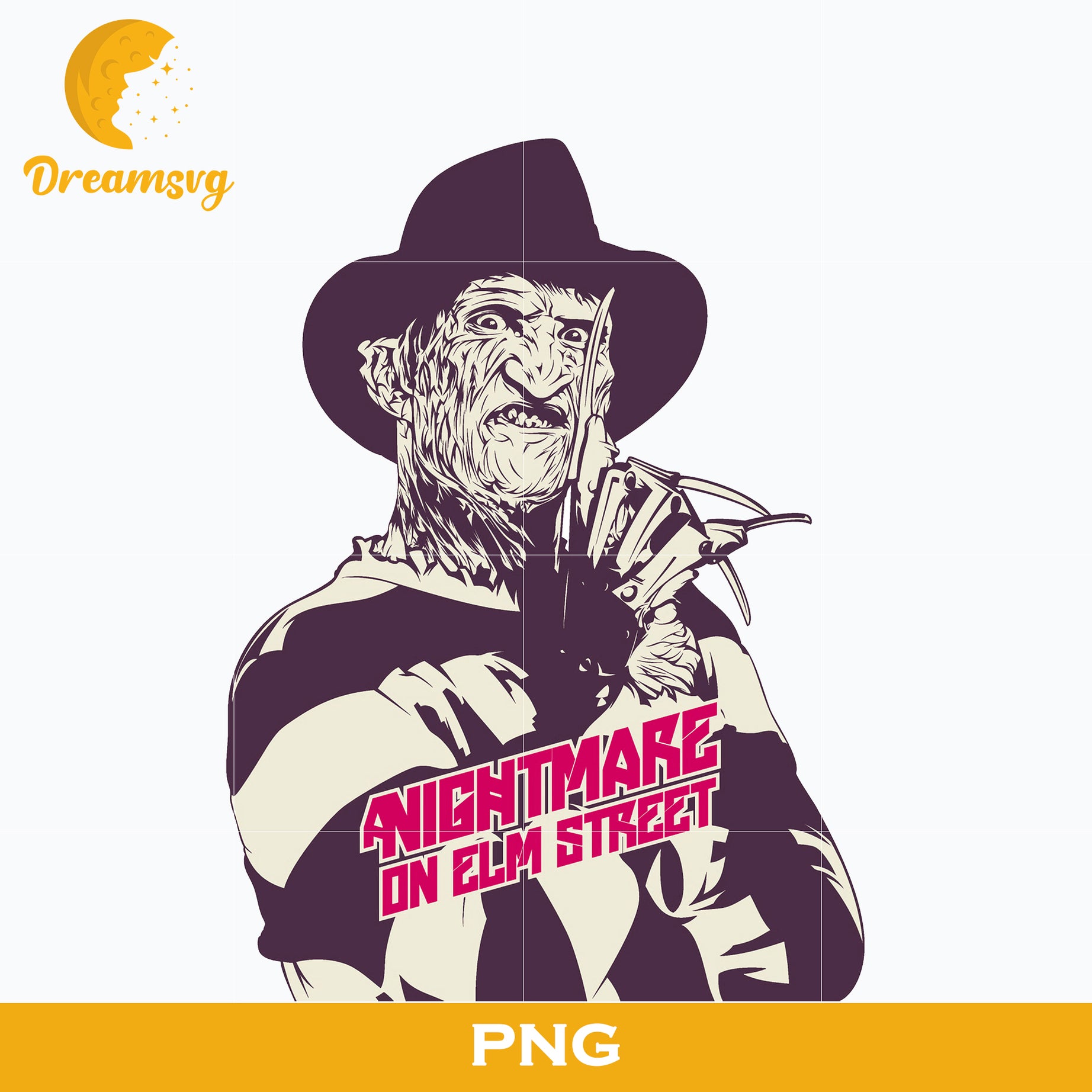 Freddy Krueger PNG, Freddy Krueger Halloween, Scary Halloween, Horror Characters, Halloween svg, png digital file.