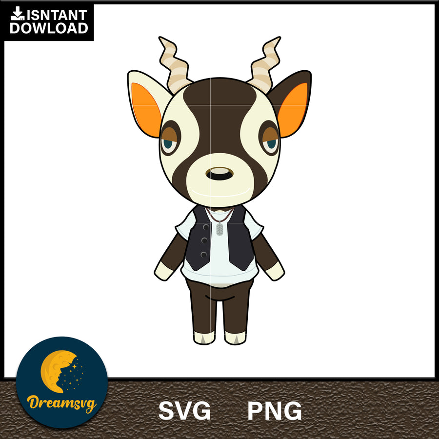 Zell Animal Crossing Svg, Animal Crossing Svg, Animal Crossing Png, Cartoon svg, svg, png digital file