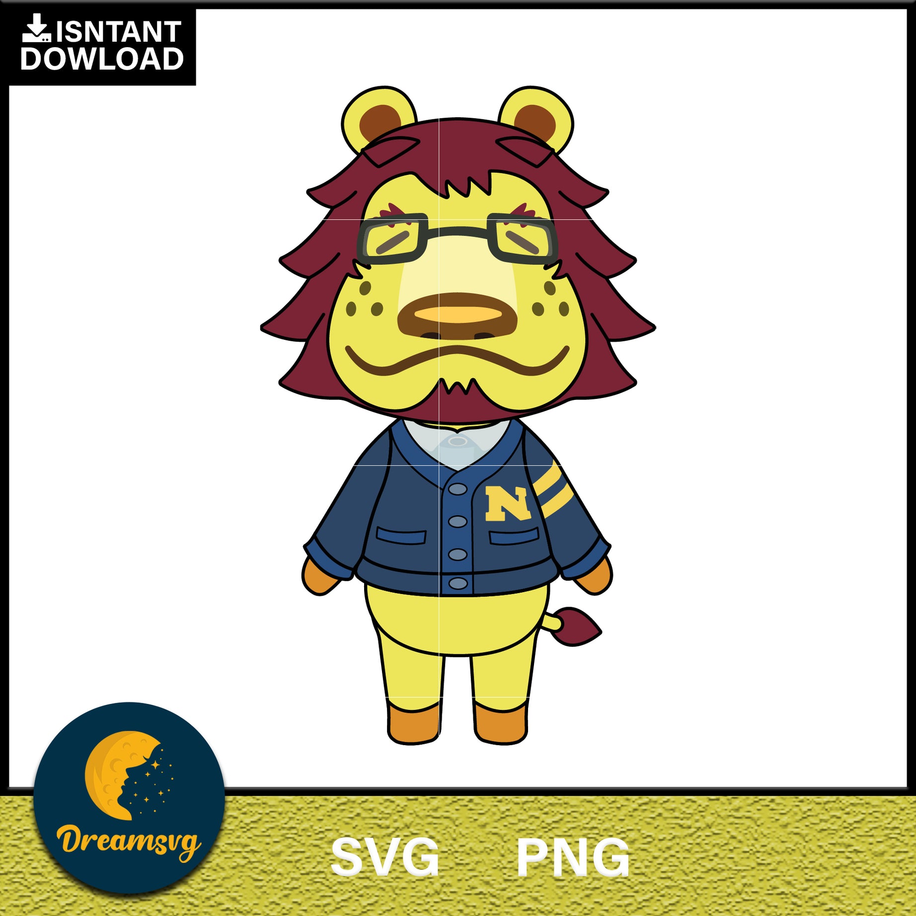 Mott Animal Crossing Svg, Animal Crossing Svg, Animal Crossing Png, Cartoon svg, svg, png digital file