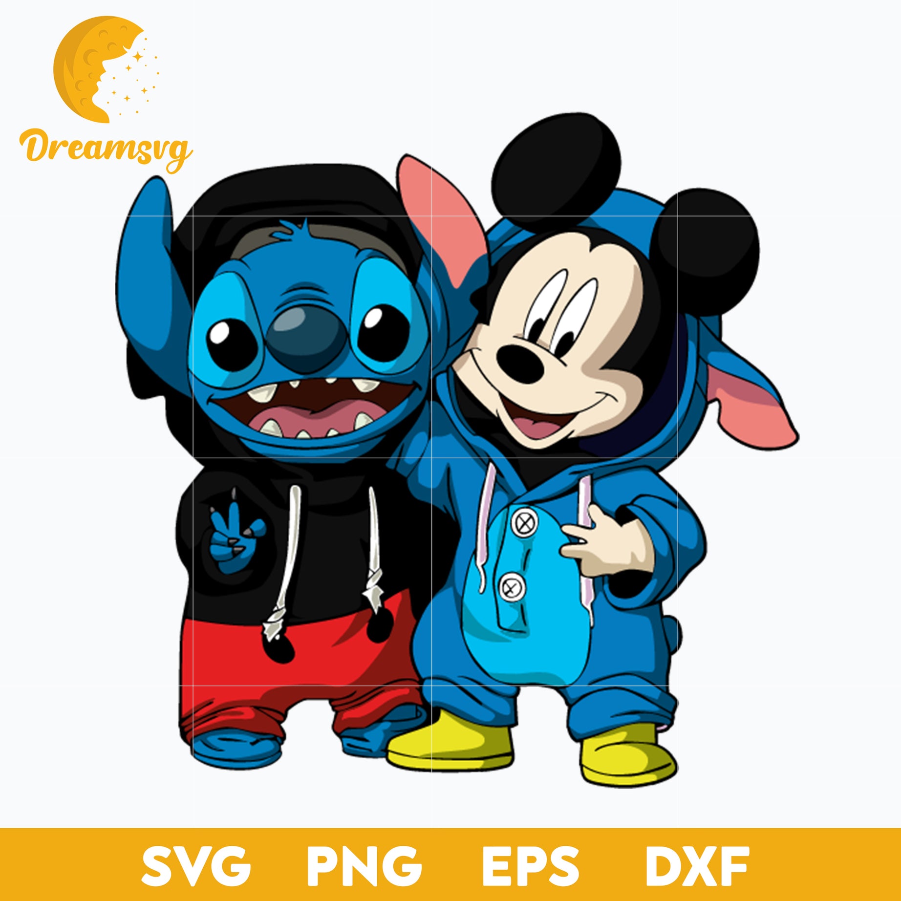 Mickey Rabbit Stich Stitch And Mickey Best Friend SVG, Stitch Halloween SVG, PNG, DXF, EPS ...