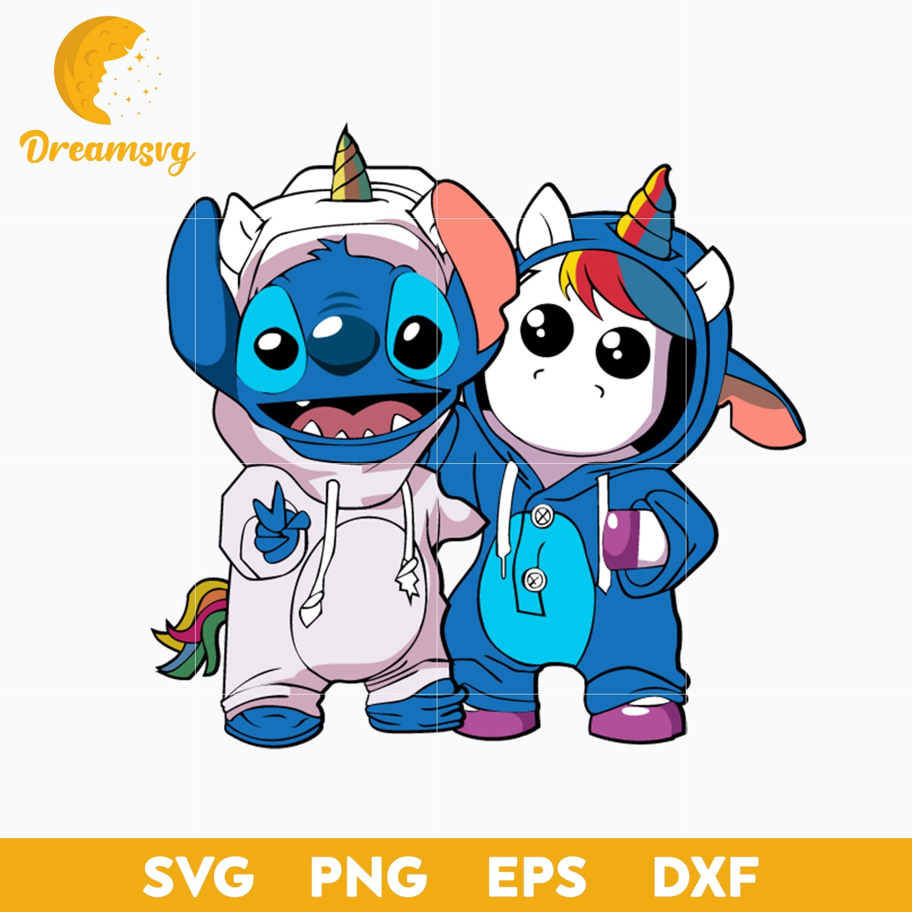 Stitch And Unicorn SVG, Stitch SVG, Stitch Halloween SVG, PNG, DXF, EPS Digital File