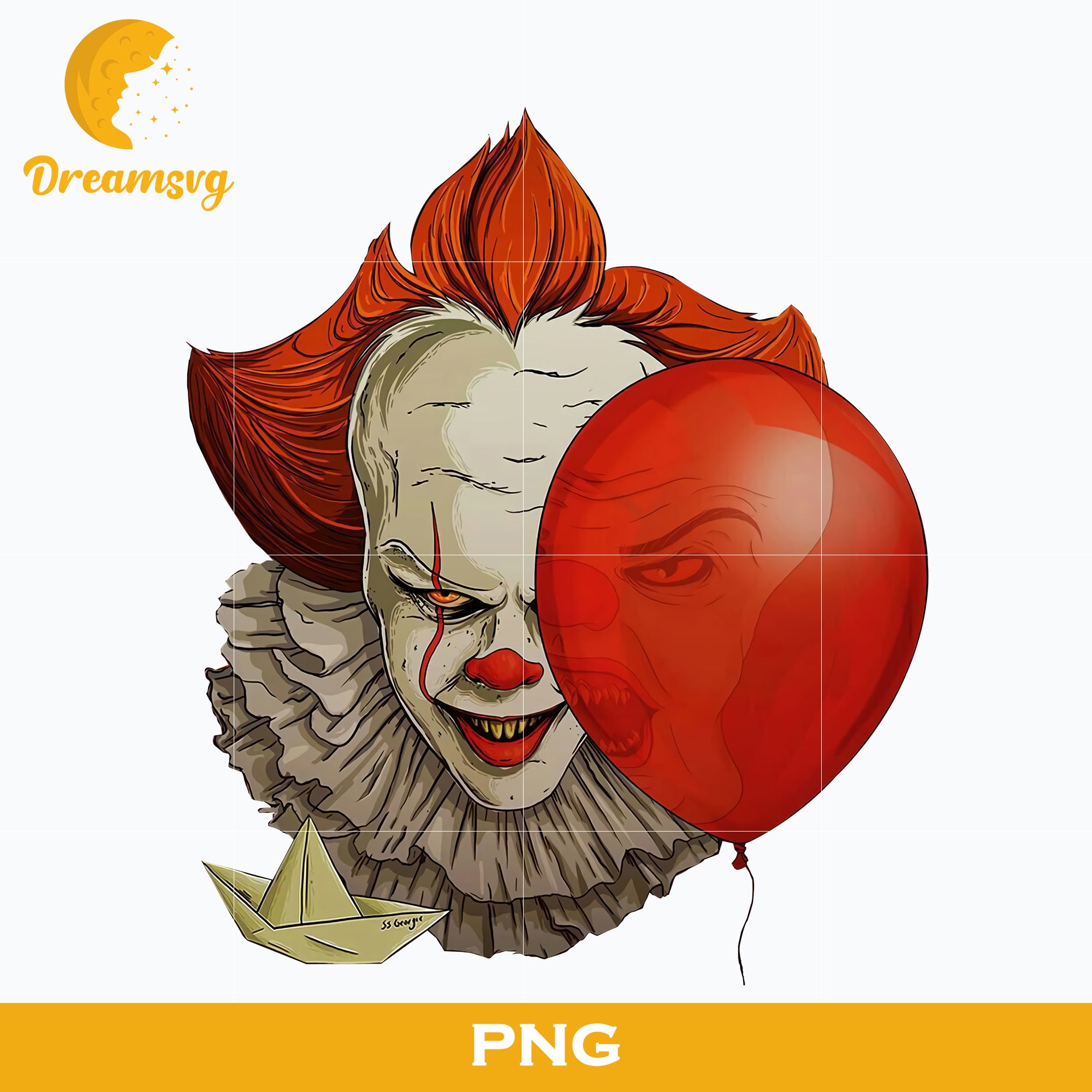 Pennywise Clown PNG, Pennywise Clown Halloween, It Png, Scary Halloween, Horror Characters, Halloween svg, png digital file.