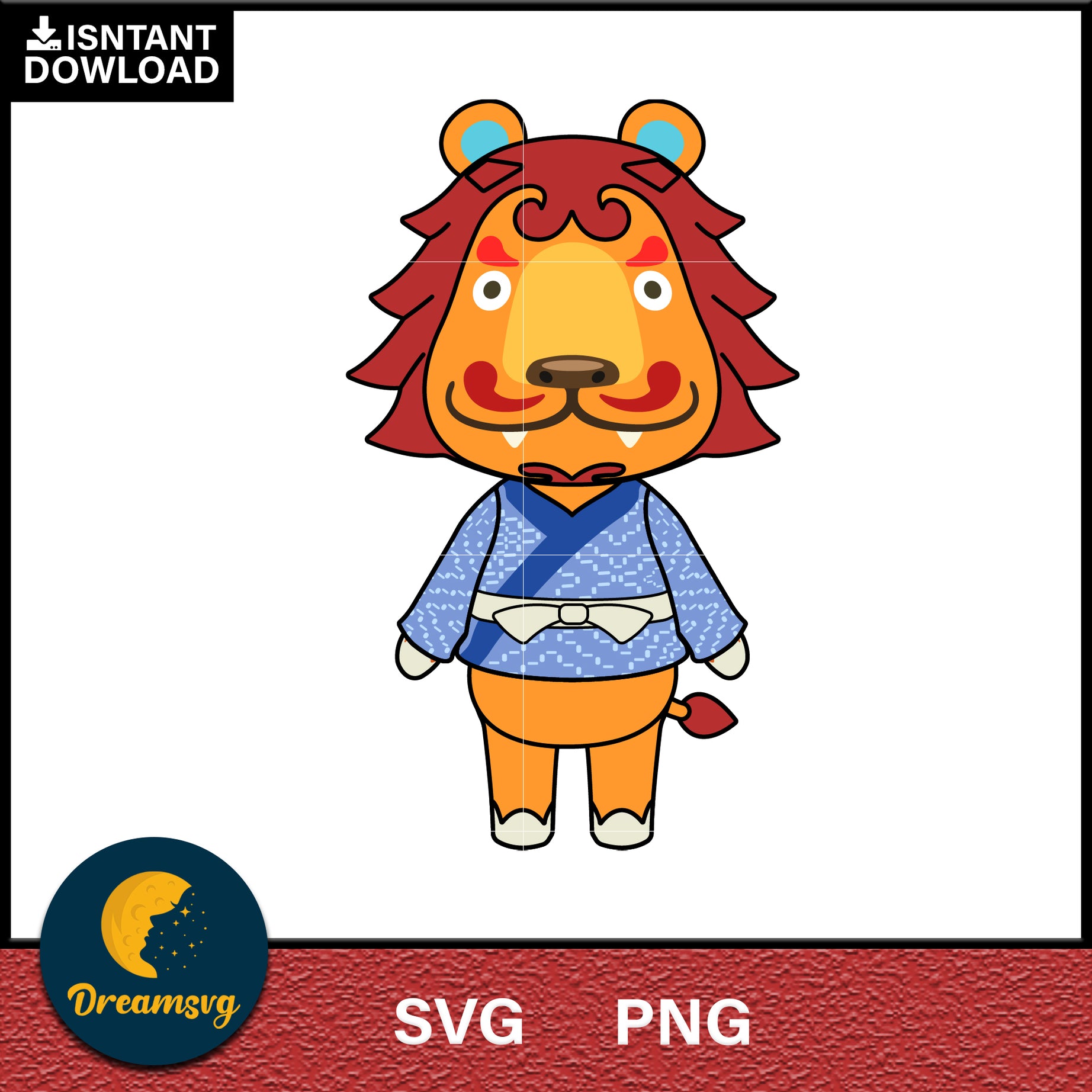 Rory Animal Crossing Svg, Animal Crossing Svg, Animal Crossing Png, Cartoon svg, svg, png digital file