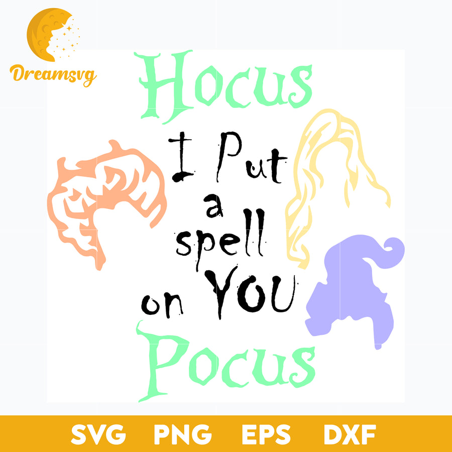 Hocus Pocus SVG, Halloween svg, png, dxf, eps digital file.