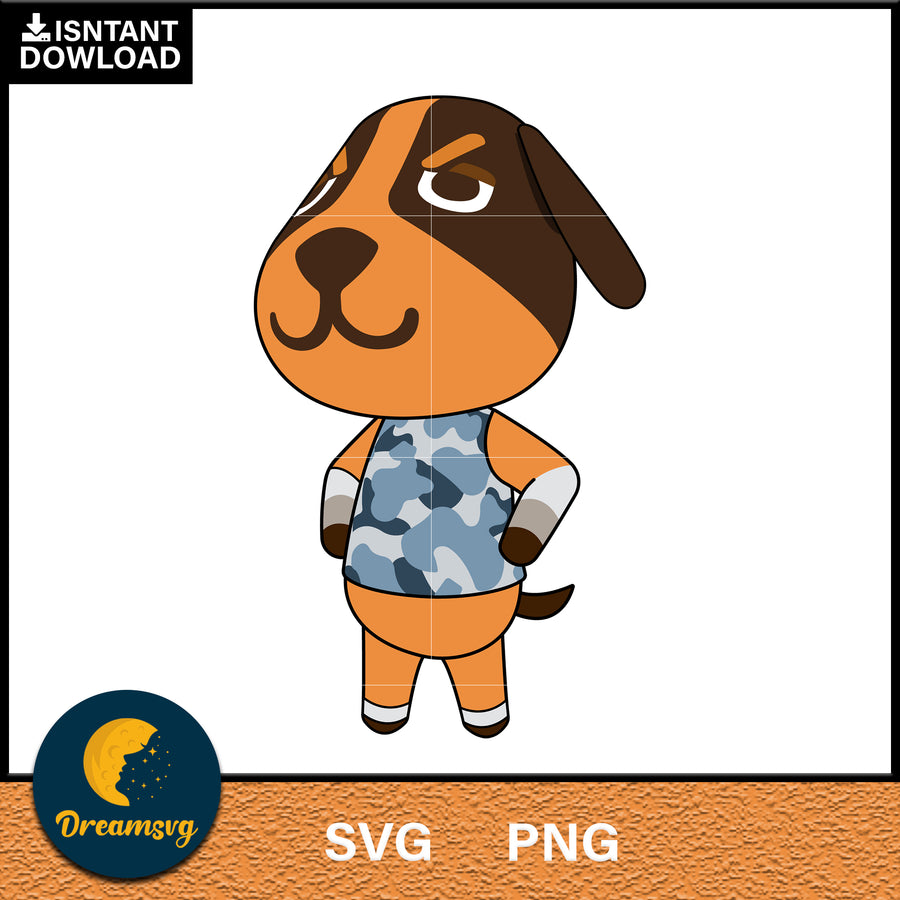 Butch Animal Crossing Svg, Animal Crossing Svg, Animal Crossing Png, Cartoon svg, svg, png digital file