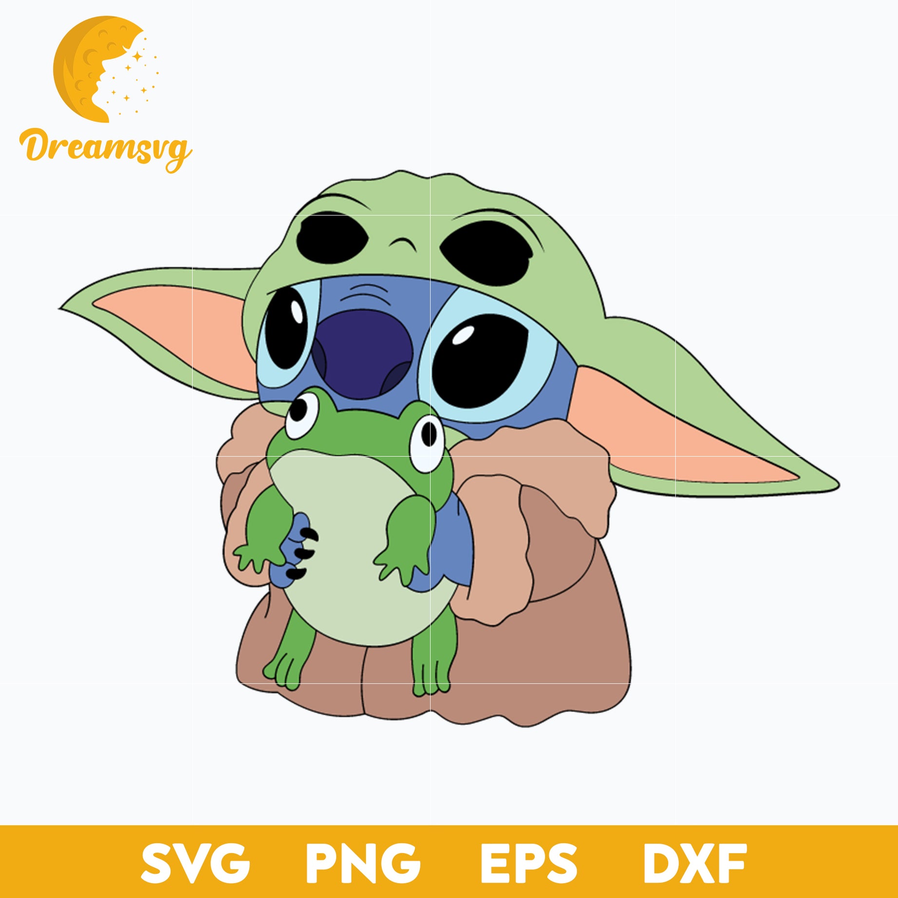 Baby Yoda Stitch SVG